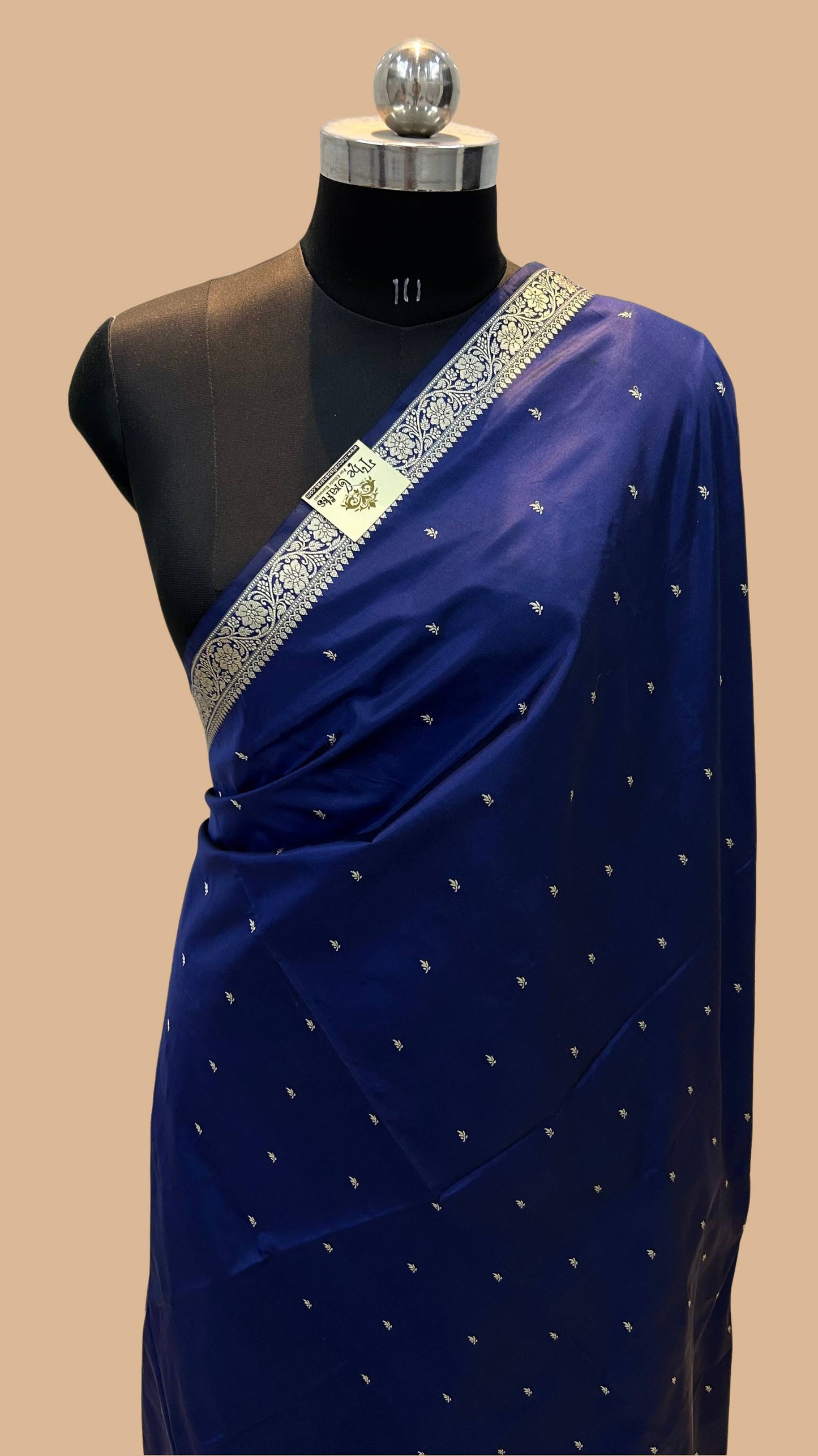Pure Katan Silk Handloom Banarasi Saree - Chunri Buti