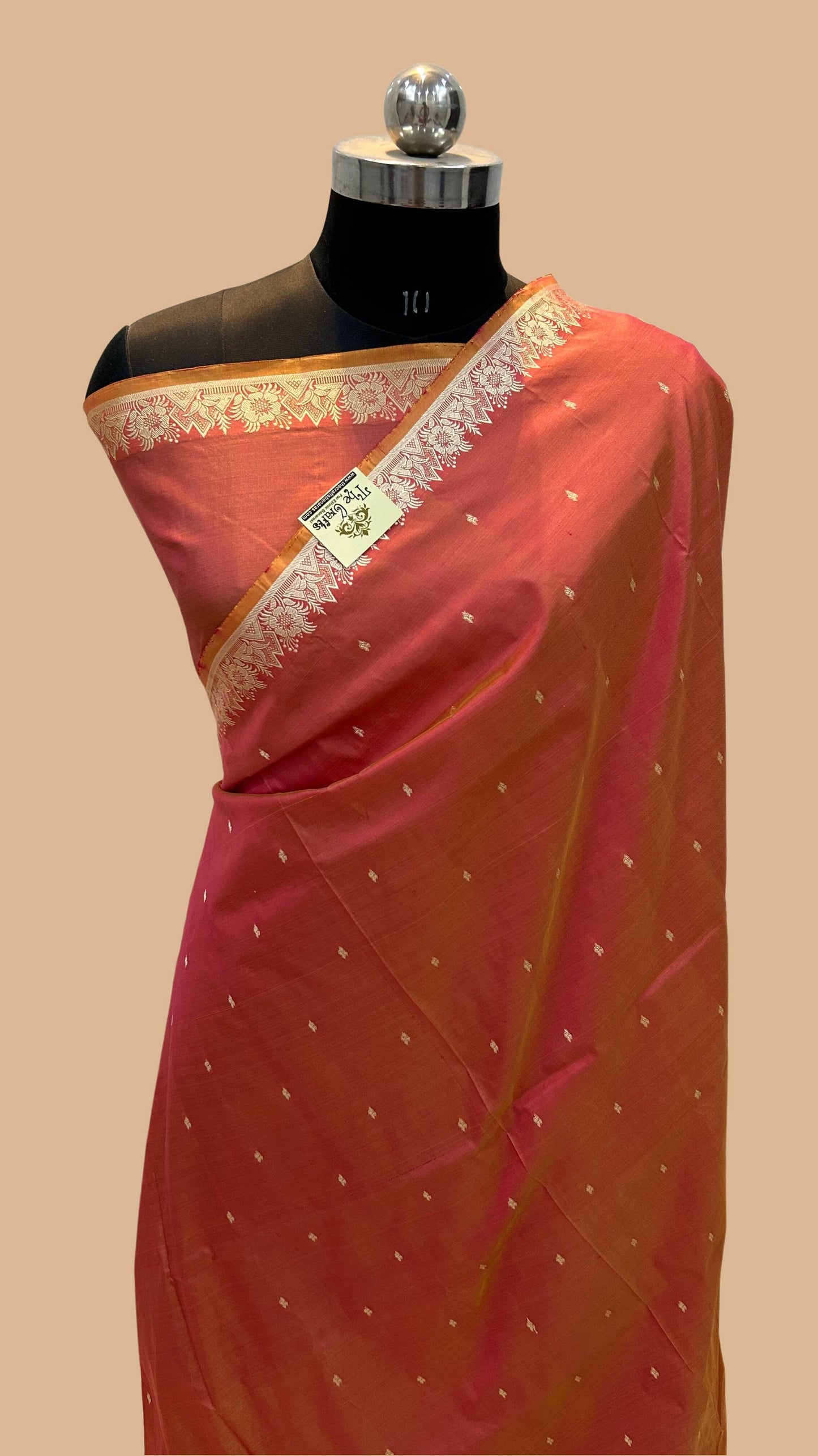 Pure Katan Silk Handloom Banarasi Saree - Chunri Buti
