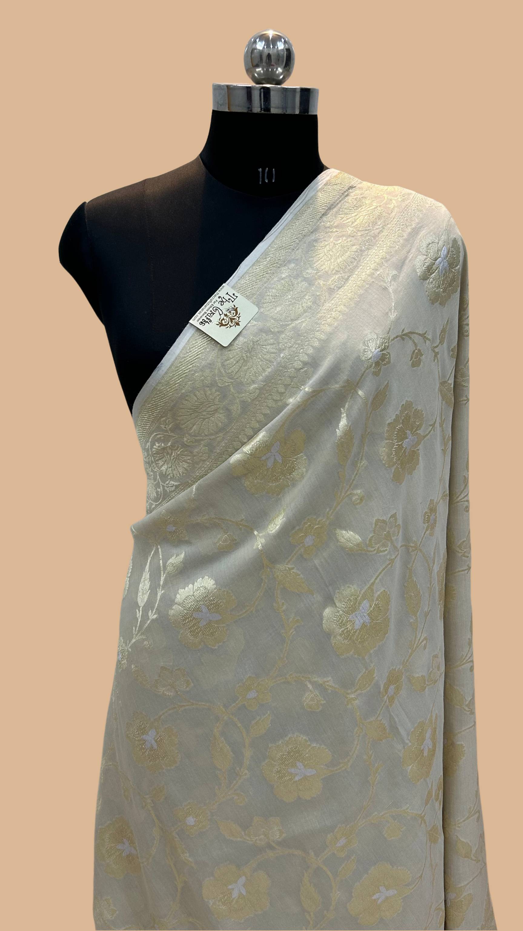 Moonga Silk Handloom Banarasi Saree - With Meenakarai All Over