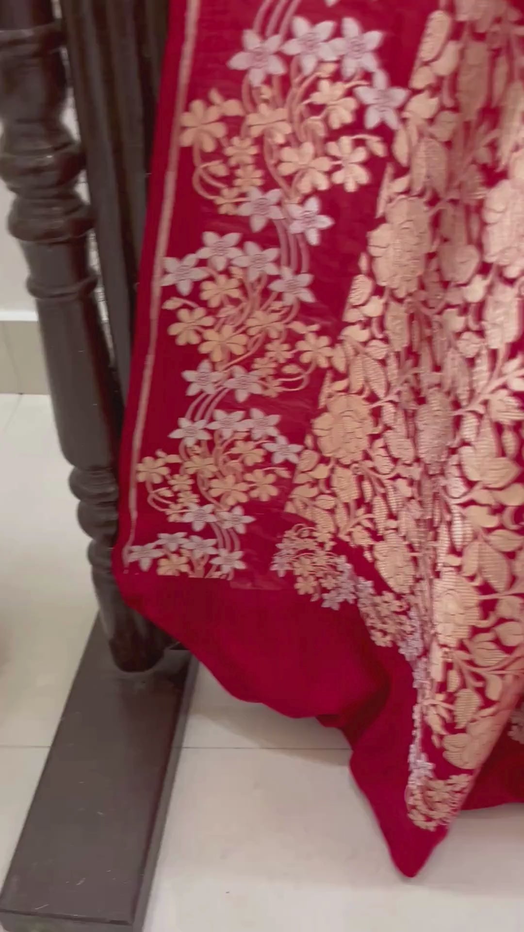 Pure Katan Silk Handloom Banarasi Saree - All over sona rupa motifs