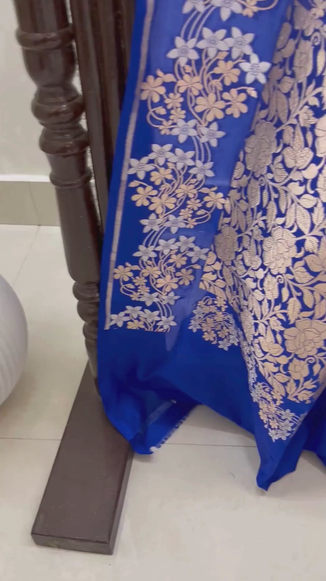 Pure Katan Silk Handloom Banarasi Saree - All over sona rupa motifs