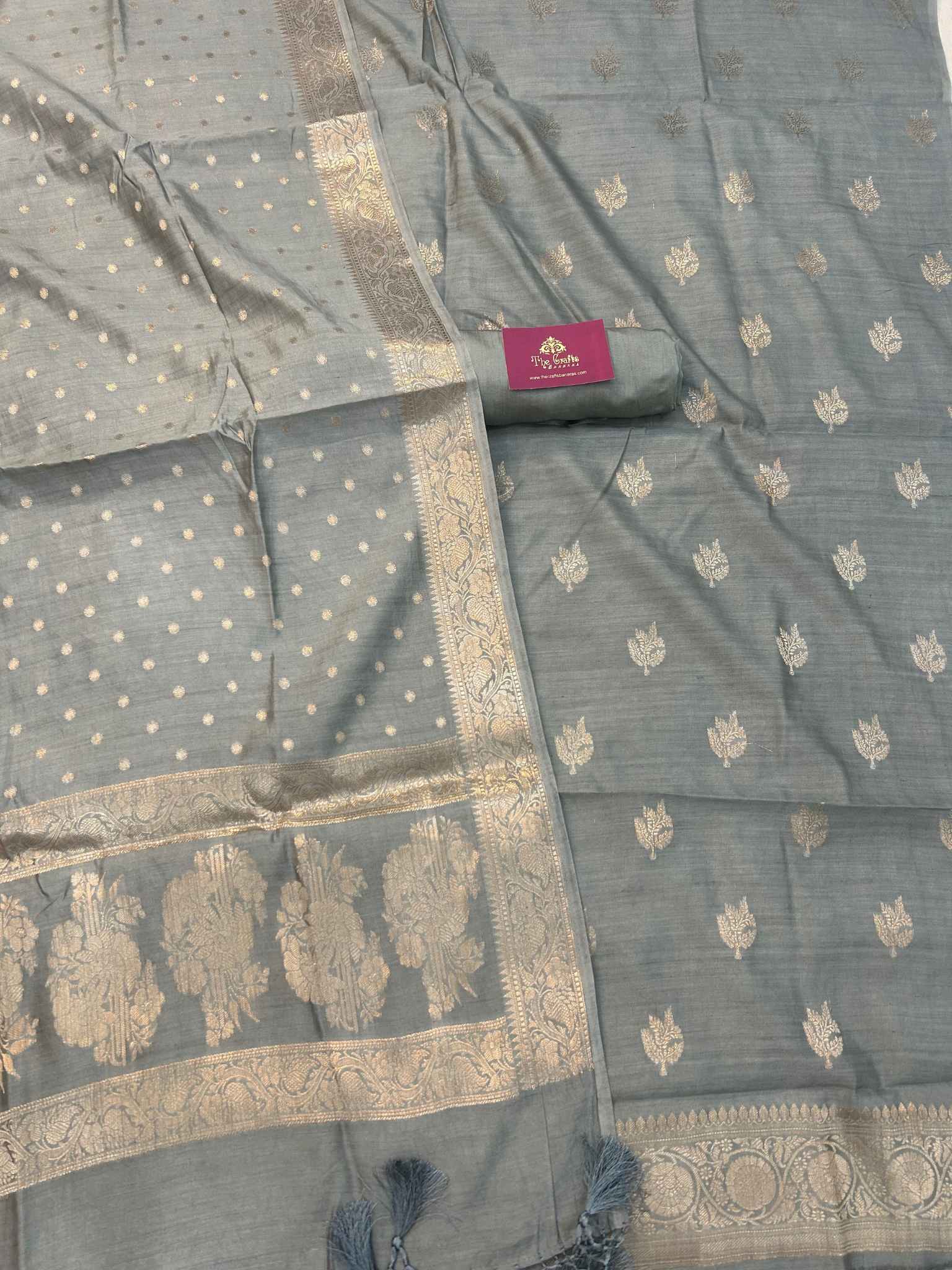 Pure Chiniya Silk Banarasi Dress Material