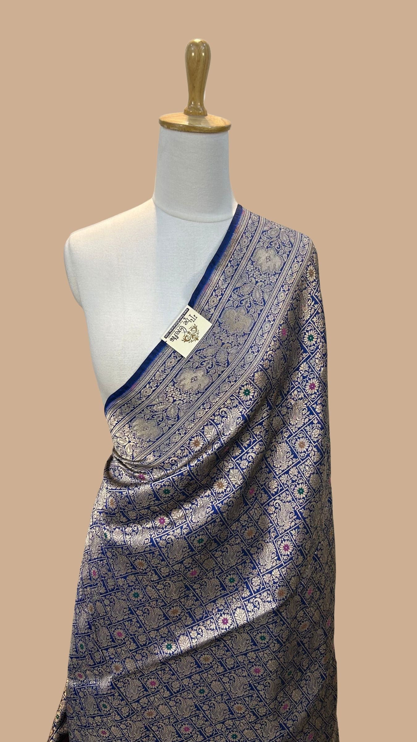 Pure Katan Silk Handloom Banarasi Saree - Tanchui Brocade Meena