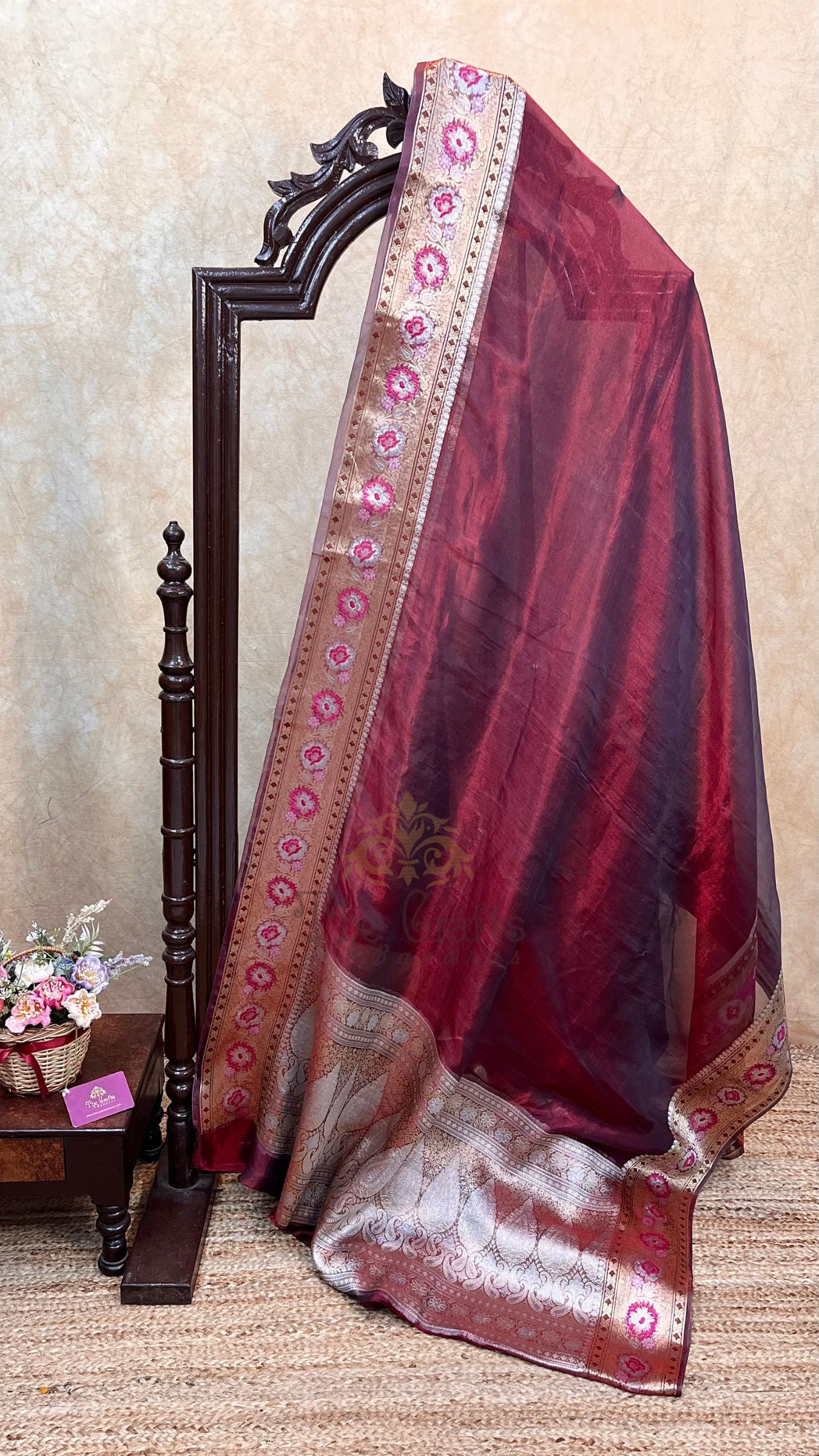 Pure Kora Tissue Silk Banarasi Saree