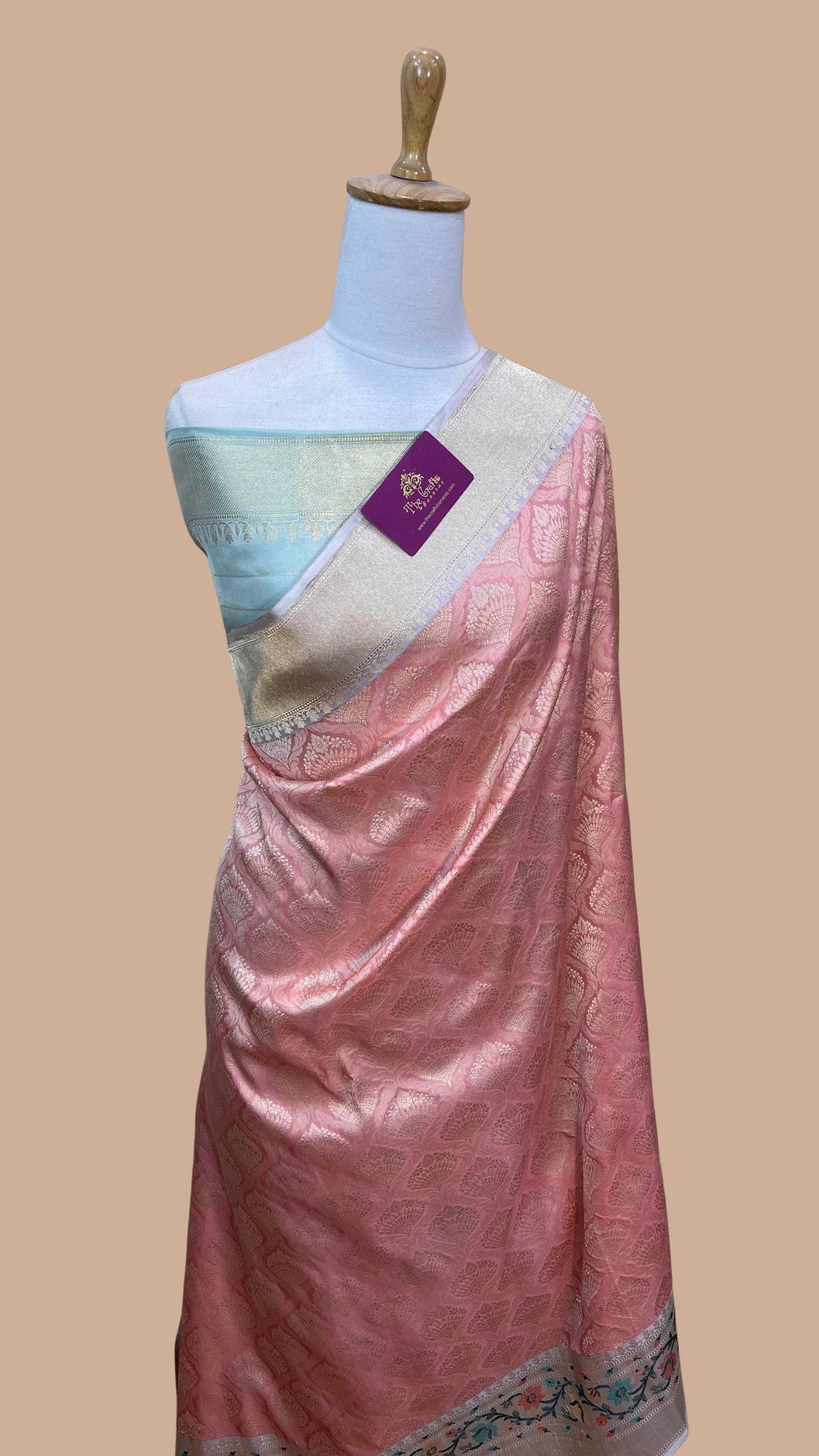 Pure Katan Silk Handloom Banarasi Saree - Kadhua Tanchui Brocade