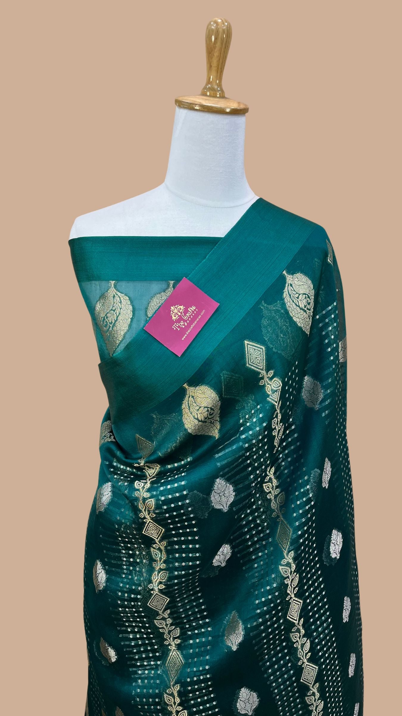 Pure Kora Silk Handloom Banarasi Saree
