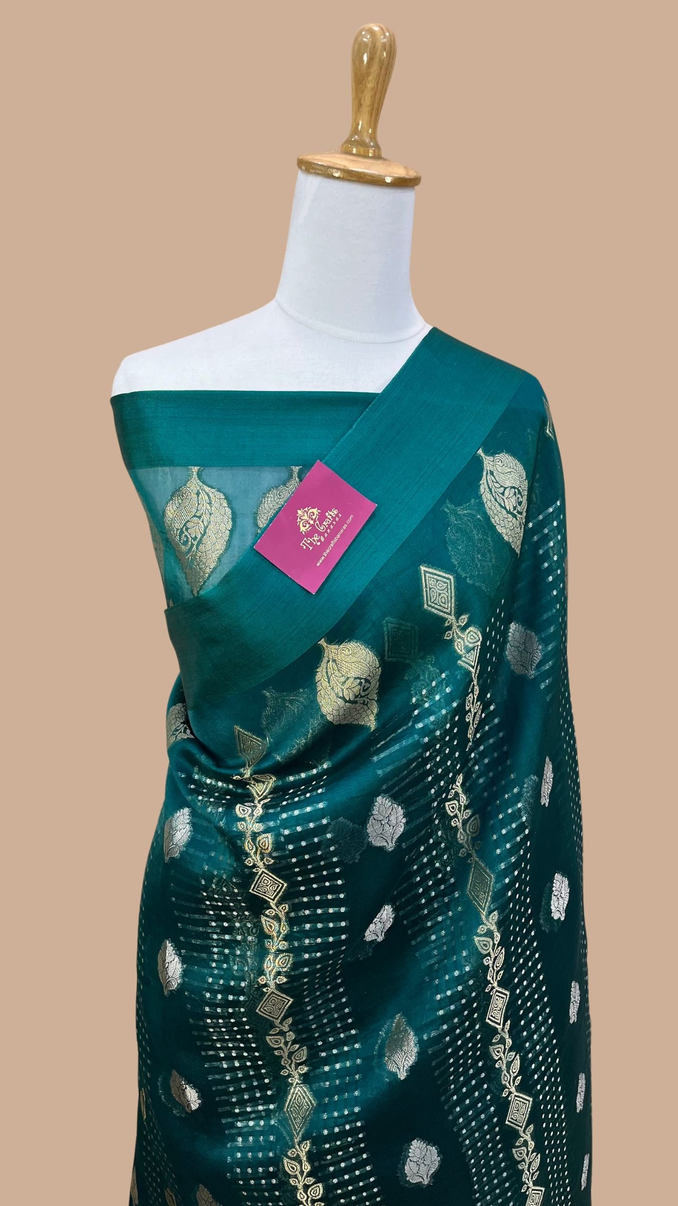 Pure Kora Silk Handloom Banarasi Saree