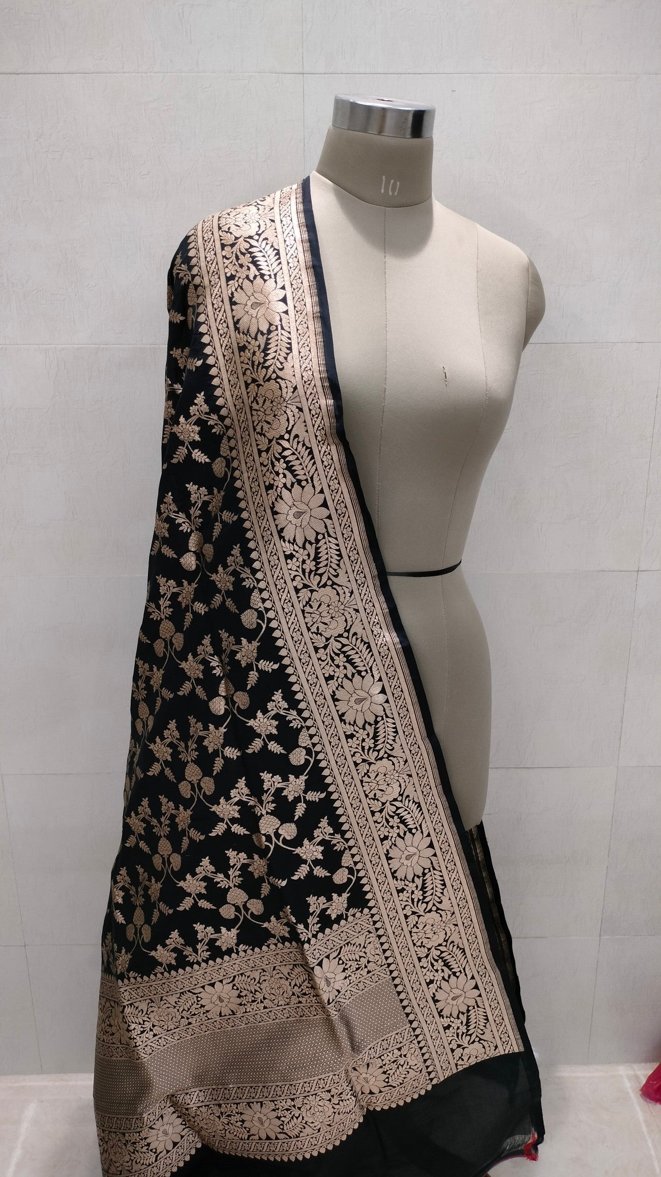 Pure Katan Silk Banarasi Handloom Dupatta
