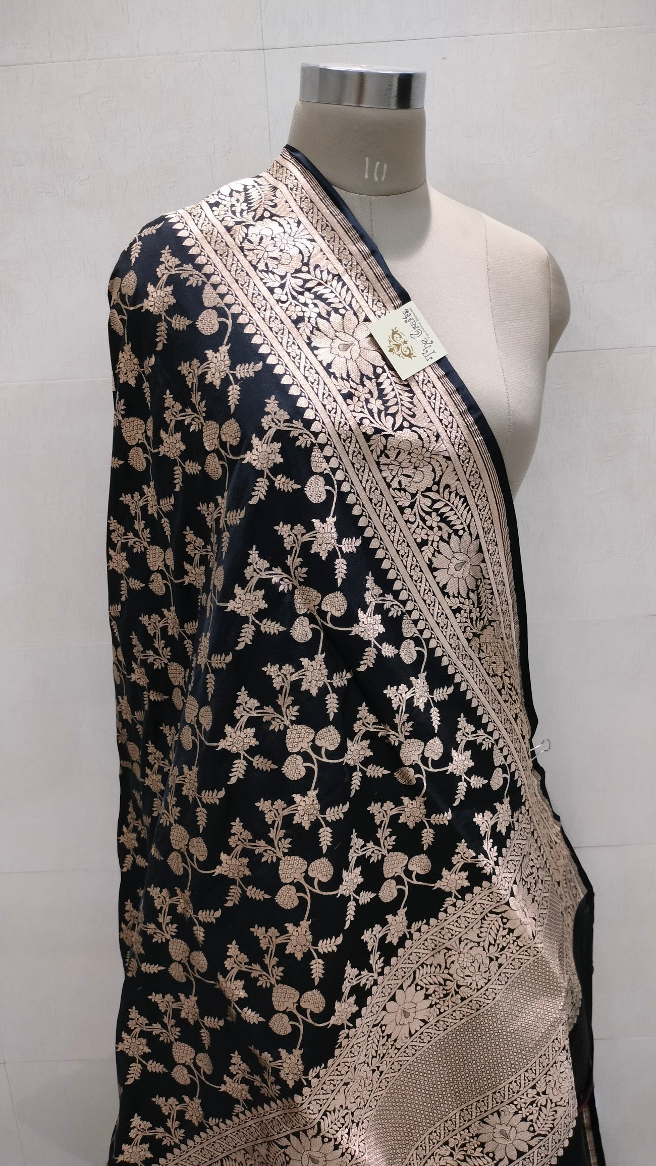 Pure Katan Silk Banarasi Handloom Dupatta