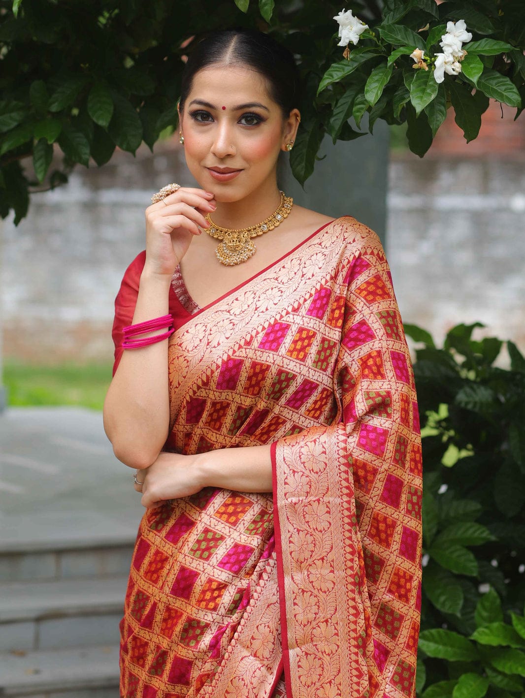 Pure Khaddi Chiffon Banarasi Saree