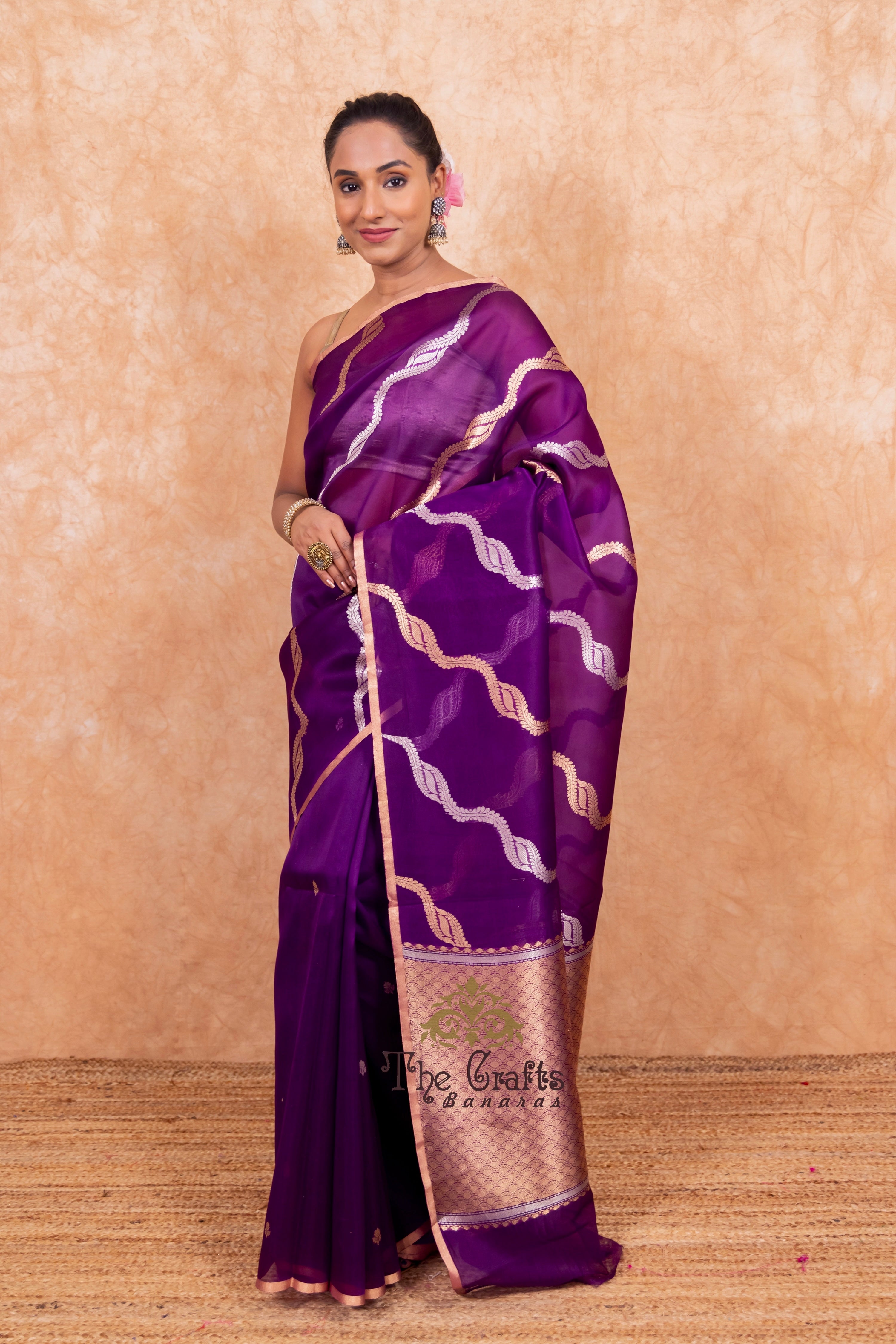 Pure Kora Silk Handloom Banarasi Saree