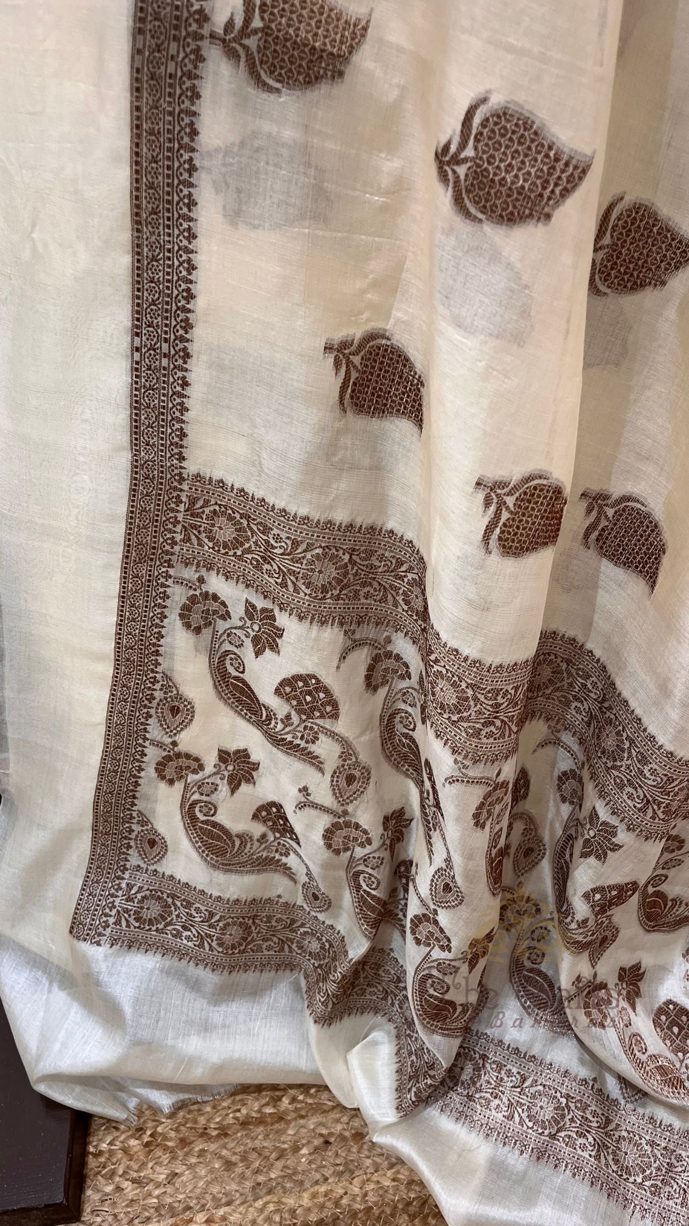Pure Tussar Silk Banarasi Saree