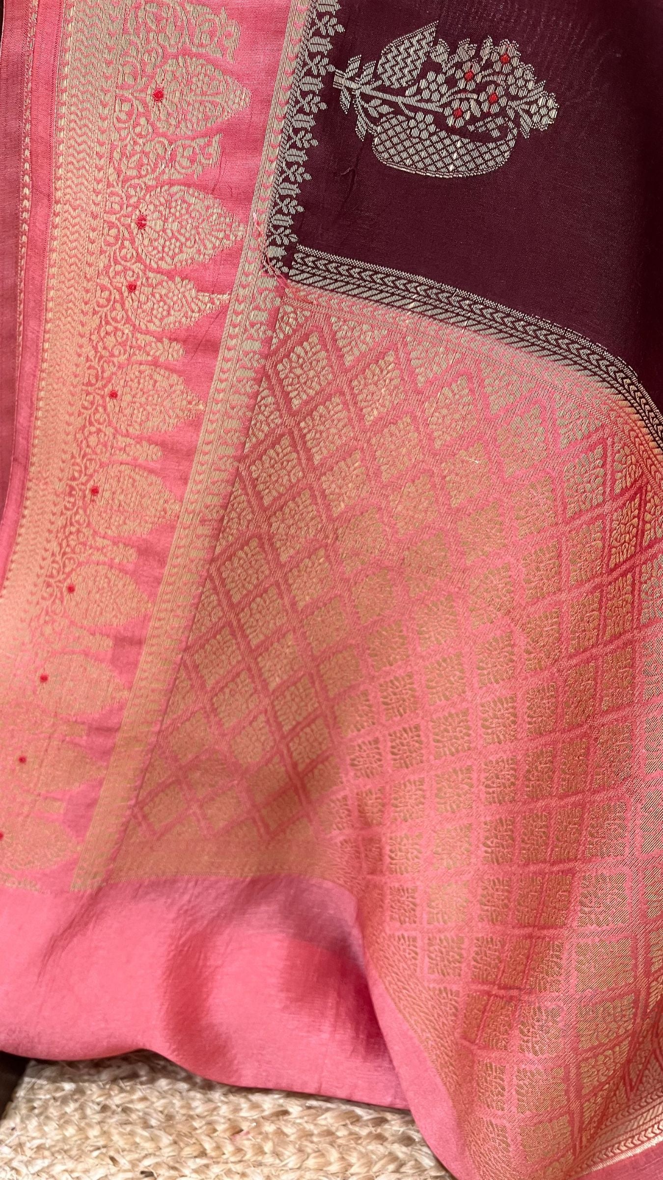 Pure Mango Silk Banarasi Saree