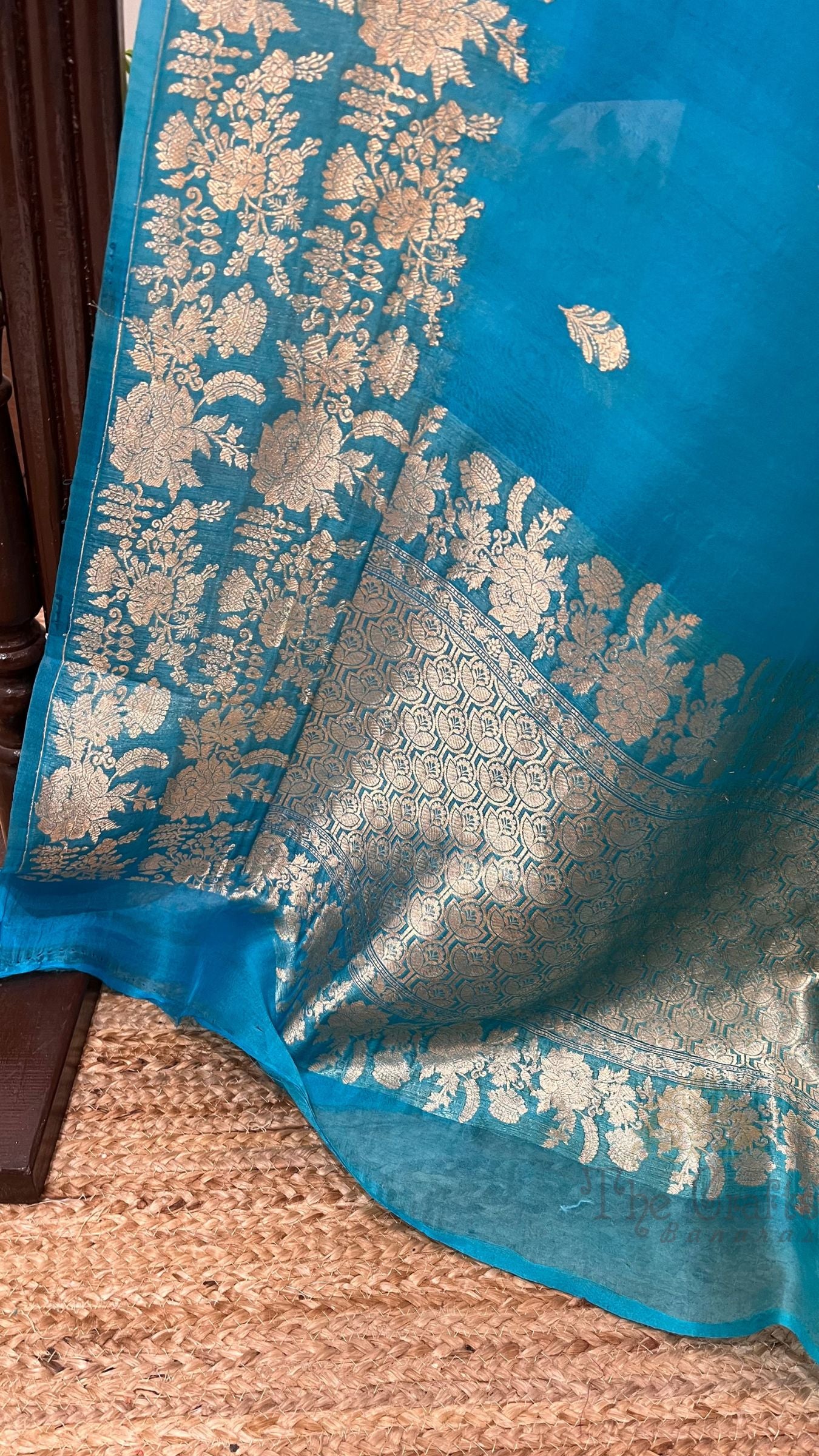 Pure Kora Silk Handloom Banarasi Saree