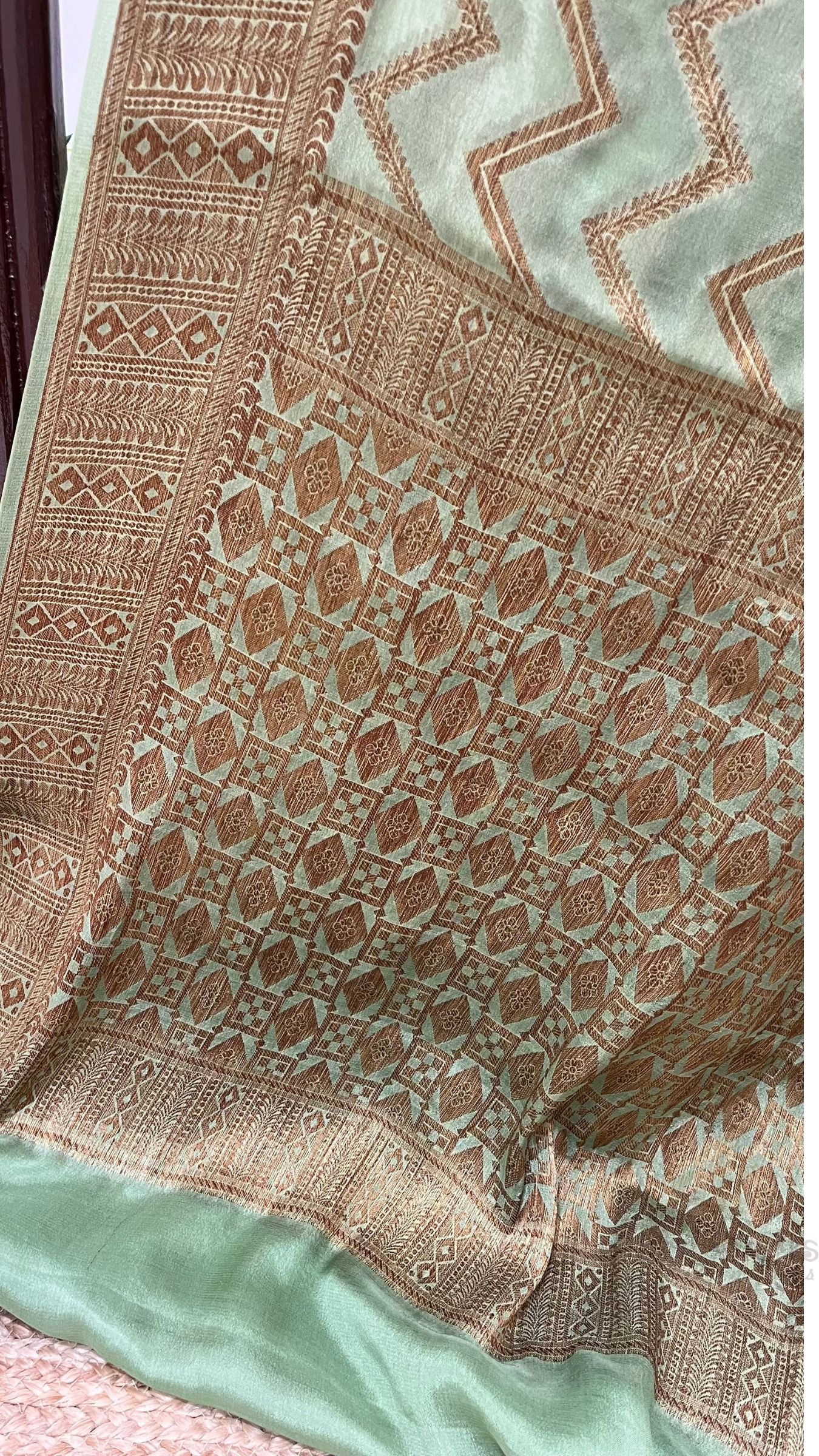 Pure Khaddi Chiffon Banarasi Saree