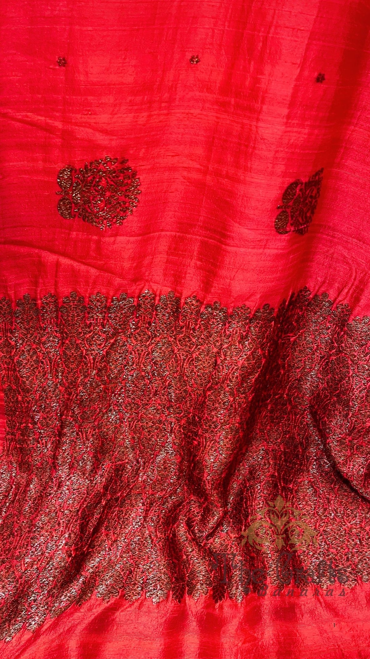 Pure Raw Silk Handloom Banarasi Saree