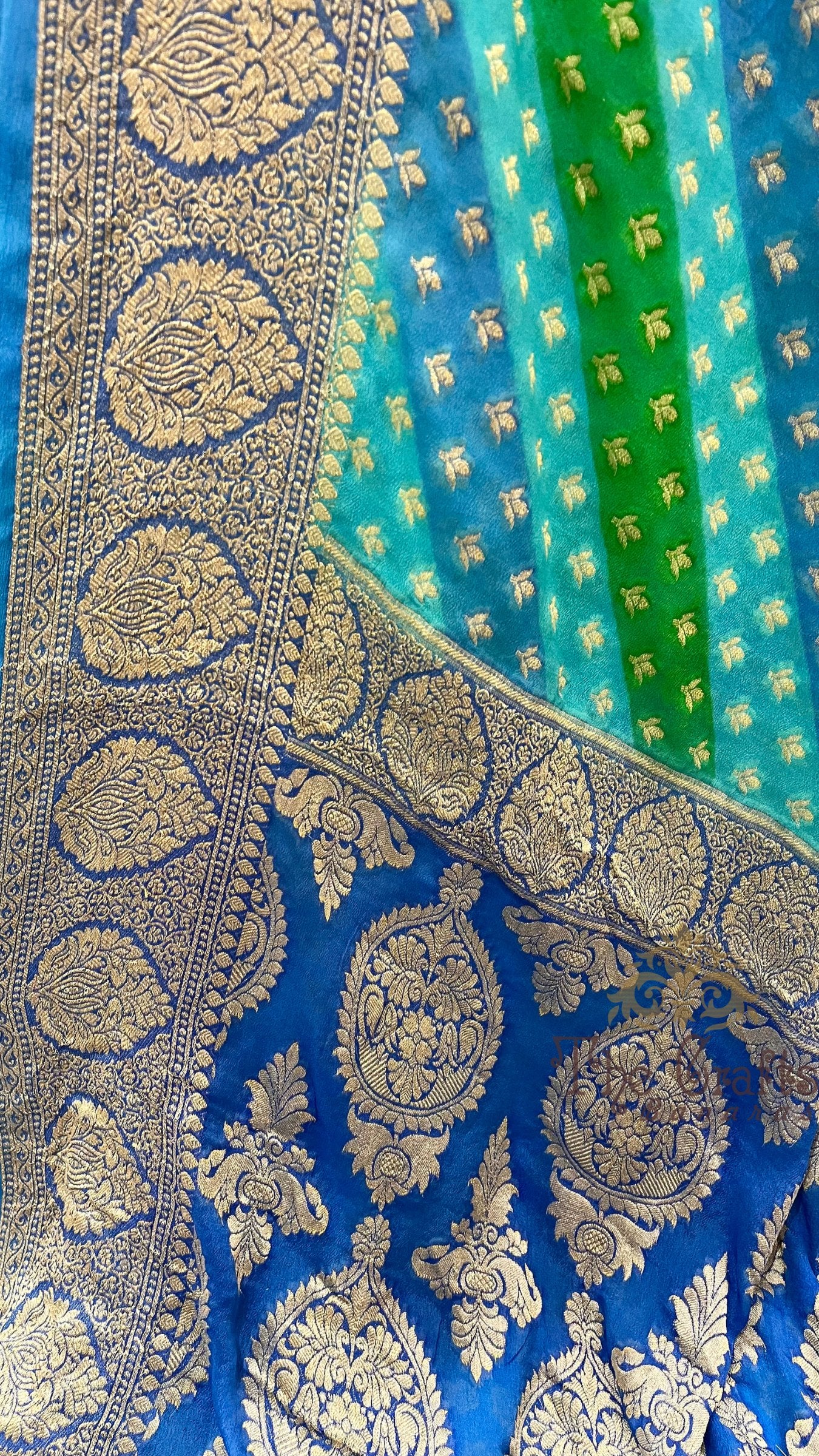Pure Khaddi Chiffon Banarasi Saree