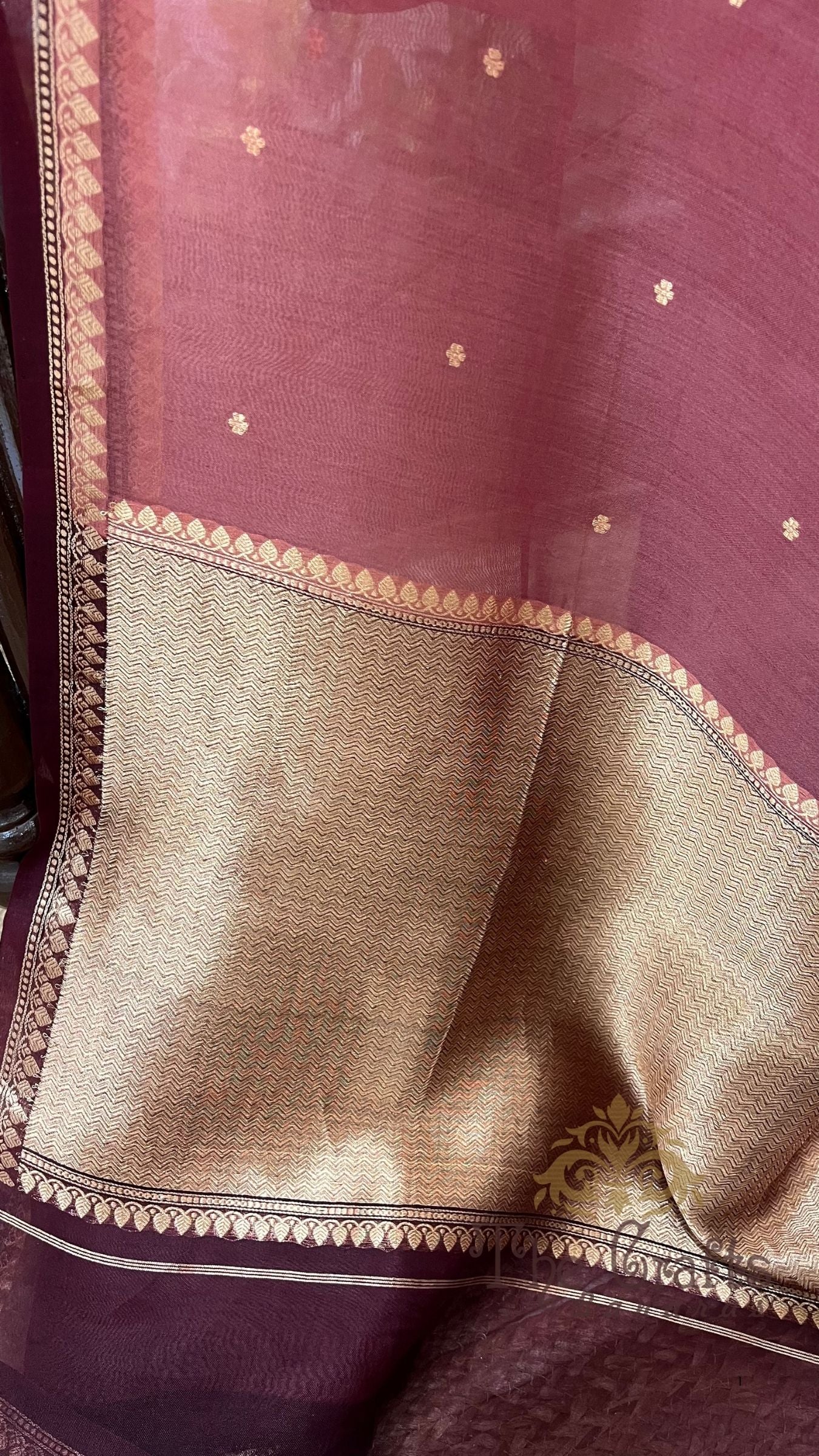 Pure Kora Silk Handloom Banarasi Saree