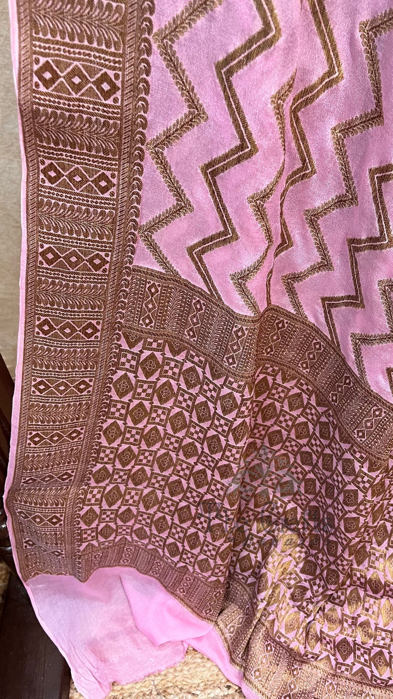 Pure Khaddi Chiffon Banarasi Saree