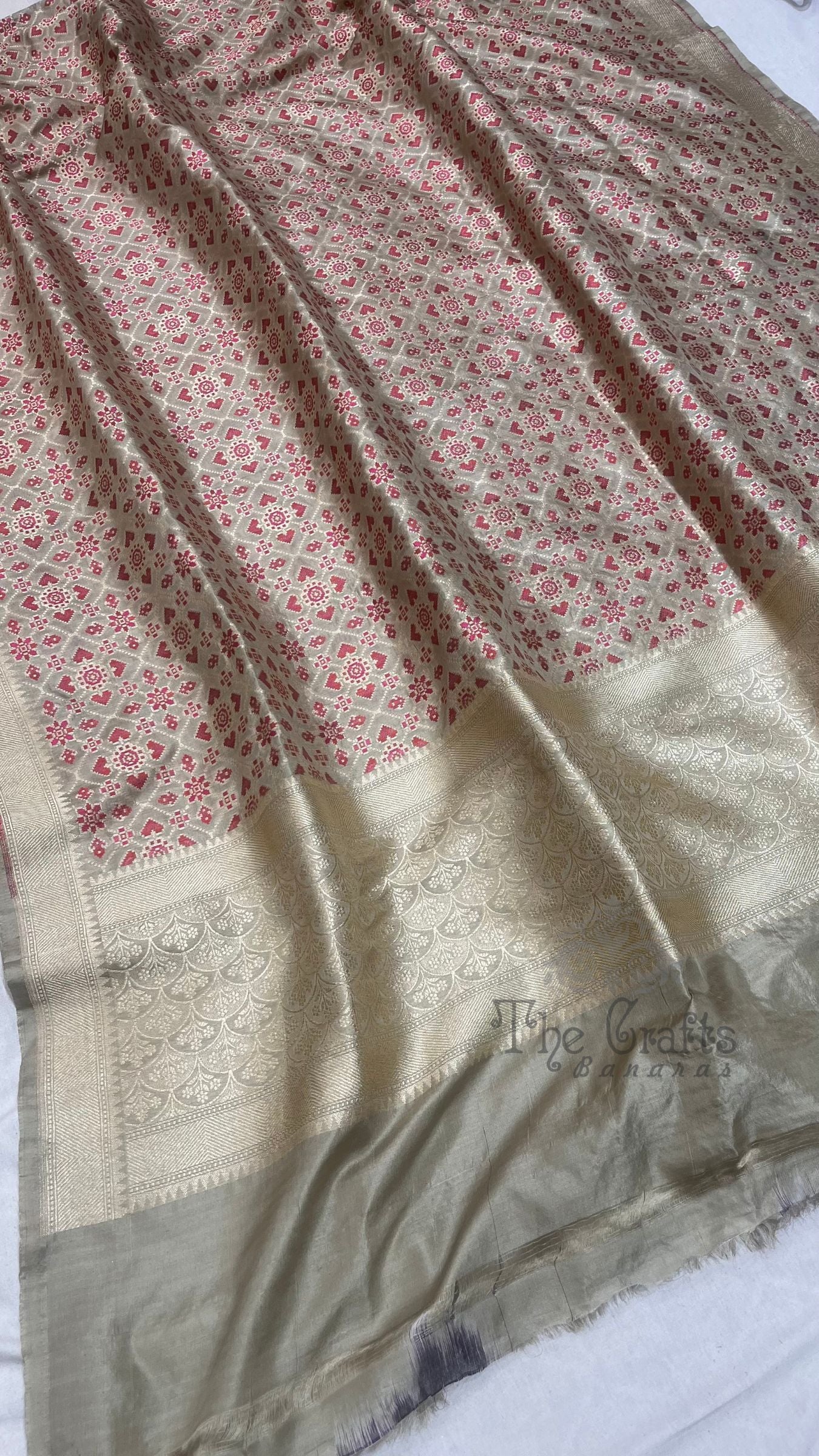 Pure Katan Silk Banarasi Handloom Dupatta