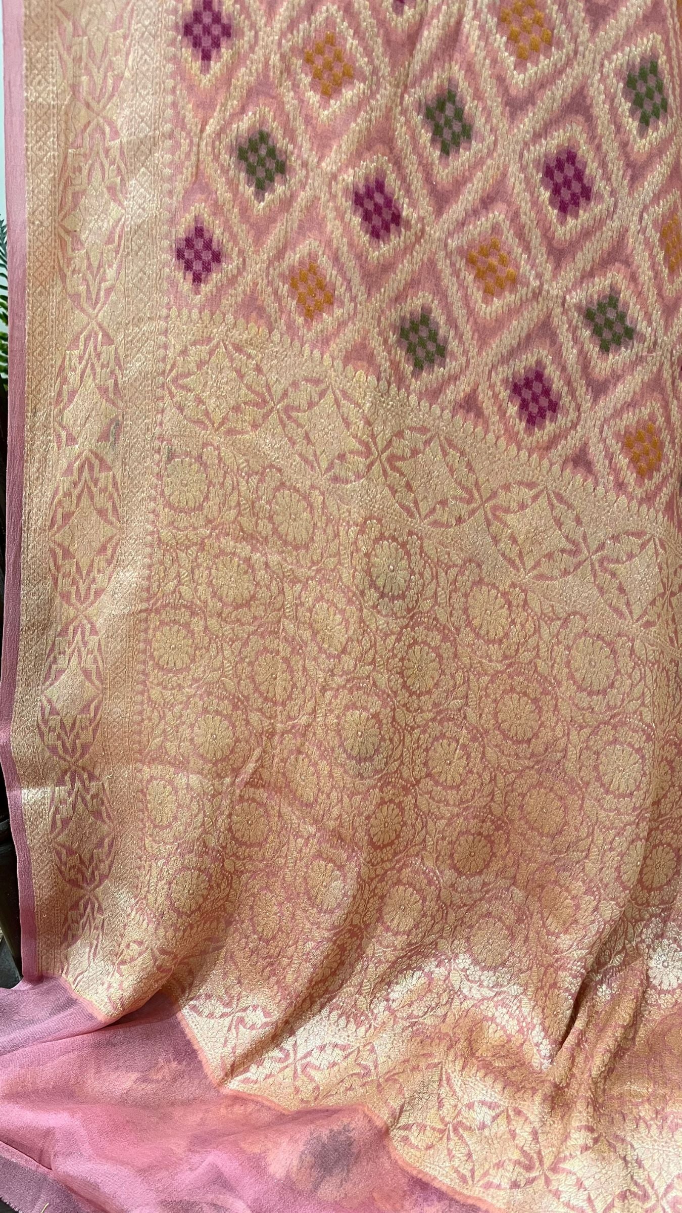Pure Khaddi Chiffon Banarasi Saree