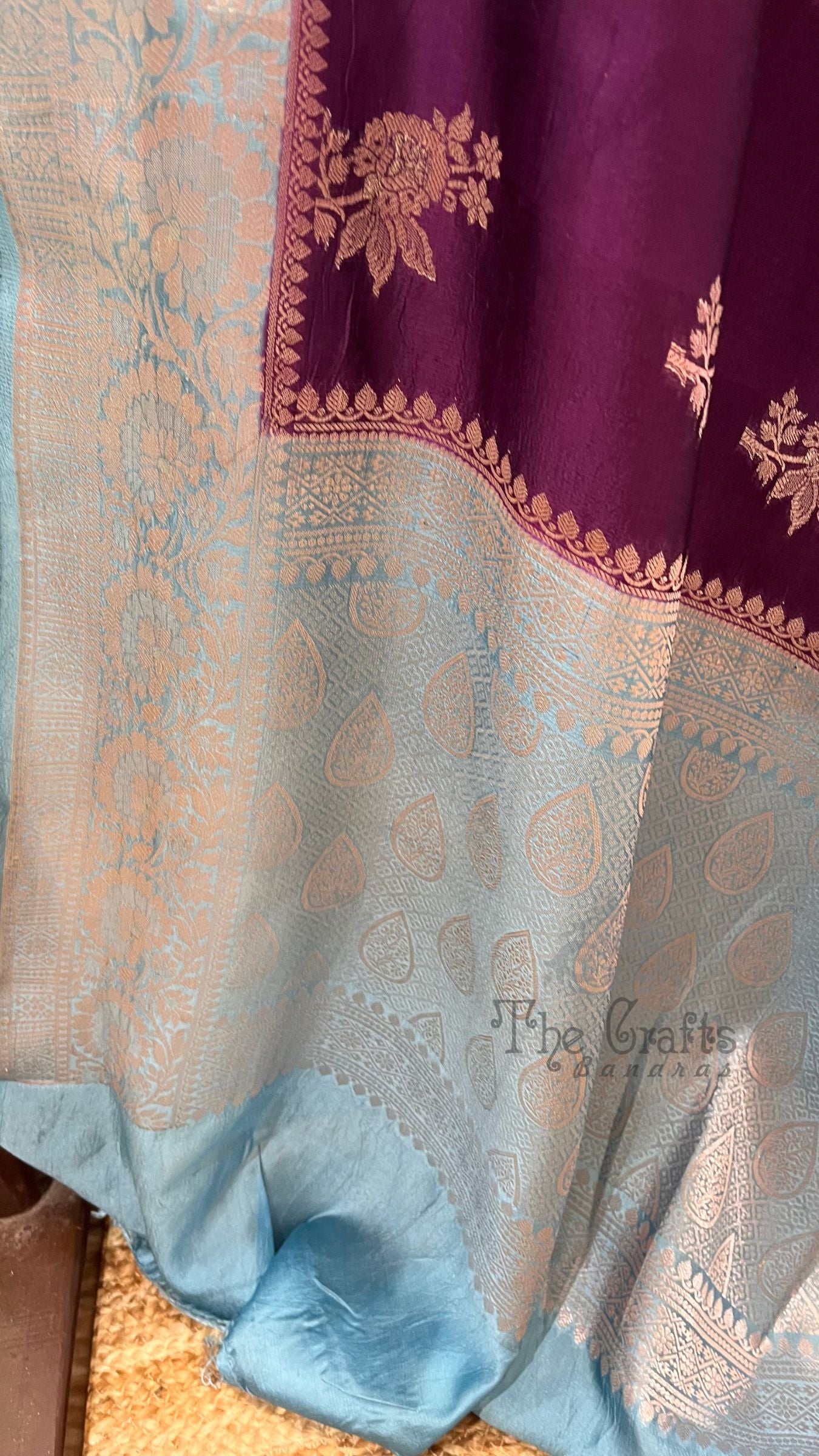 Pure Mango Silk Banarasi Saree