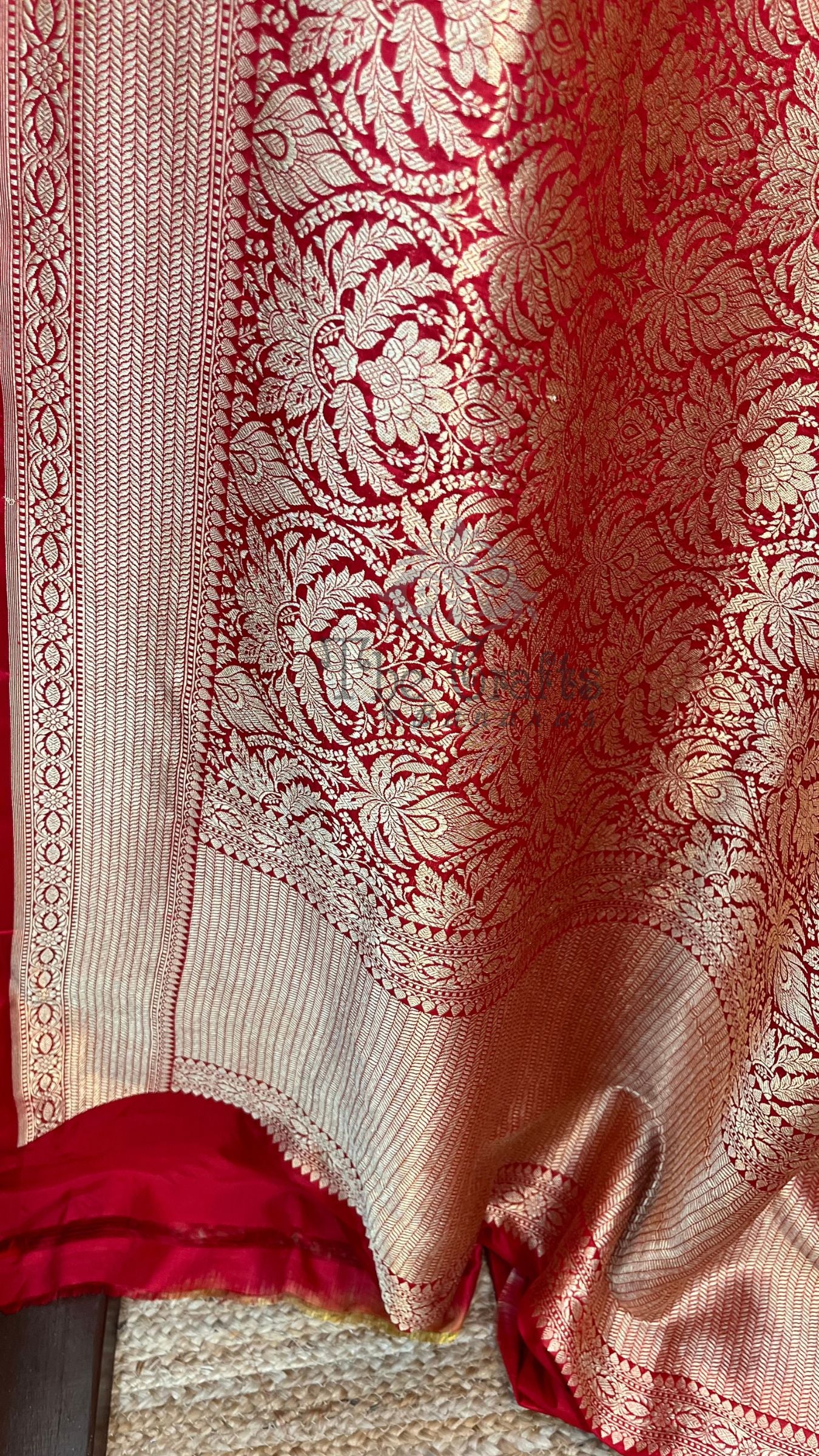 Pure Katan Silk Handloom Banarasi Saree - Tanchui Brocade