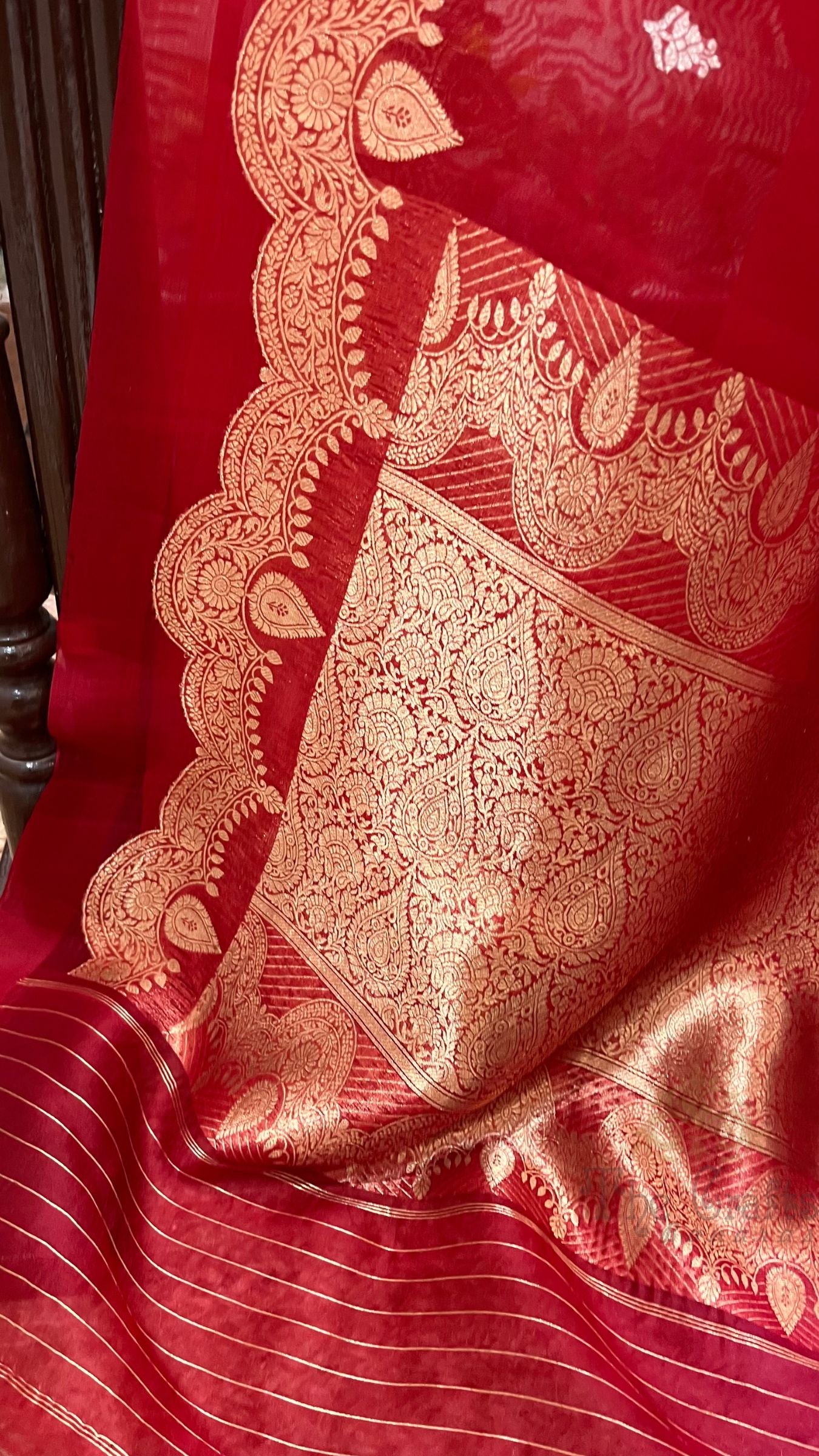 Pure Kora Silk Handloom Banarasi Saree