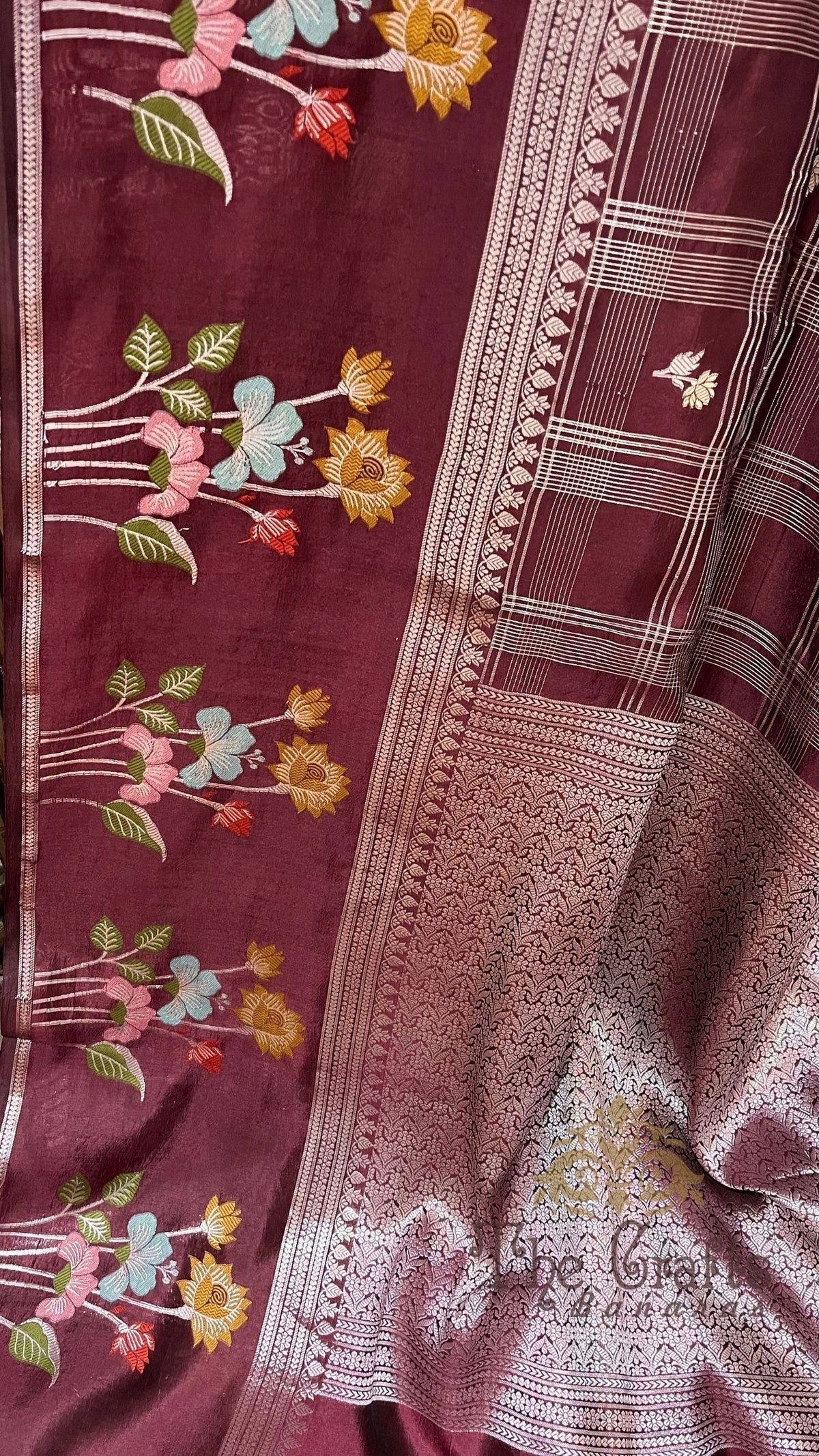 Pure Mango Silk Handloom Banarasi Saree