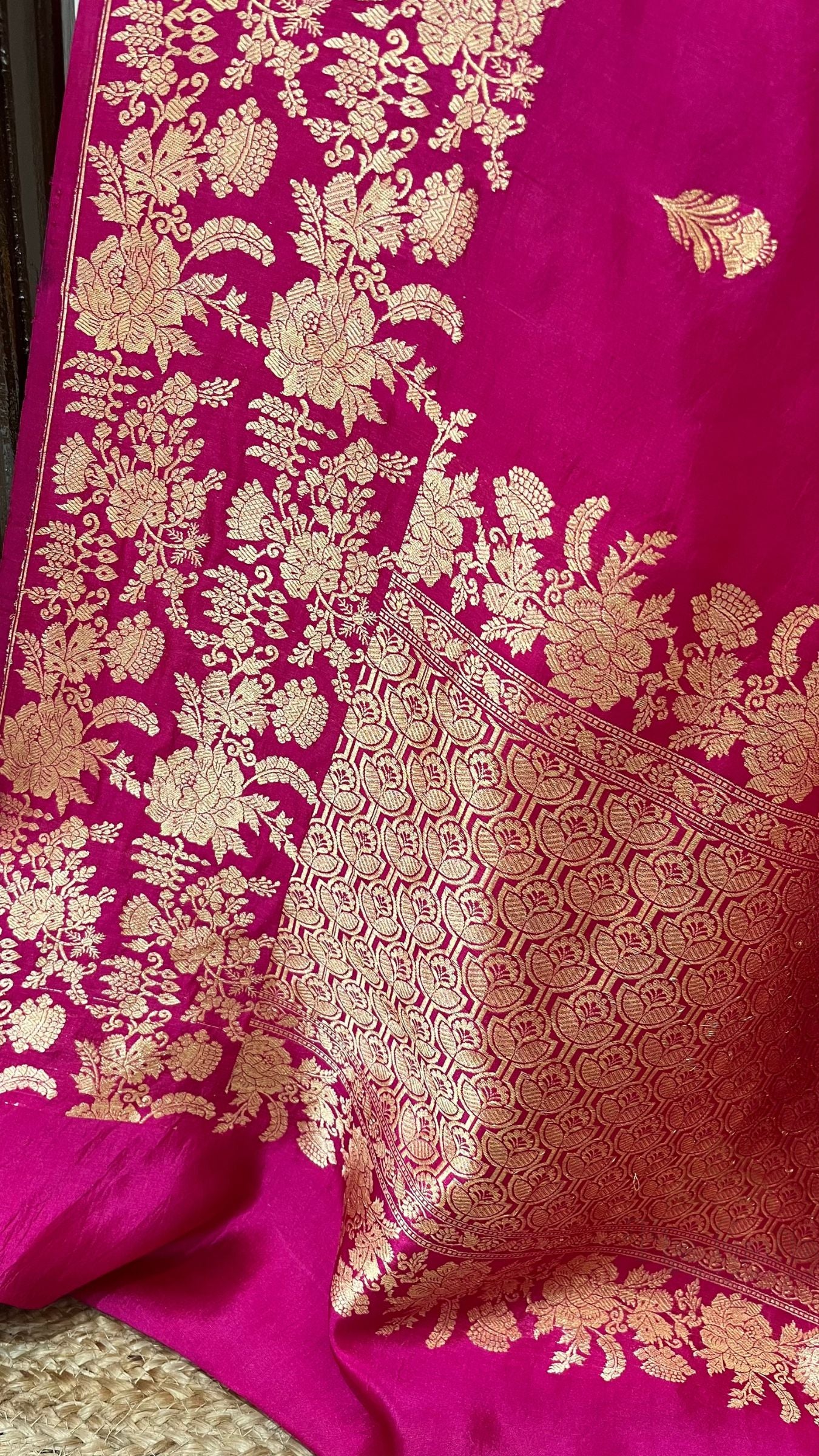 Pure Mango Silk Handloom Banarasi Saree