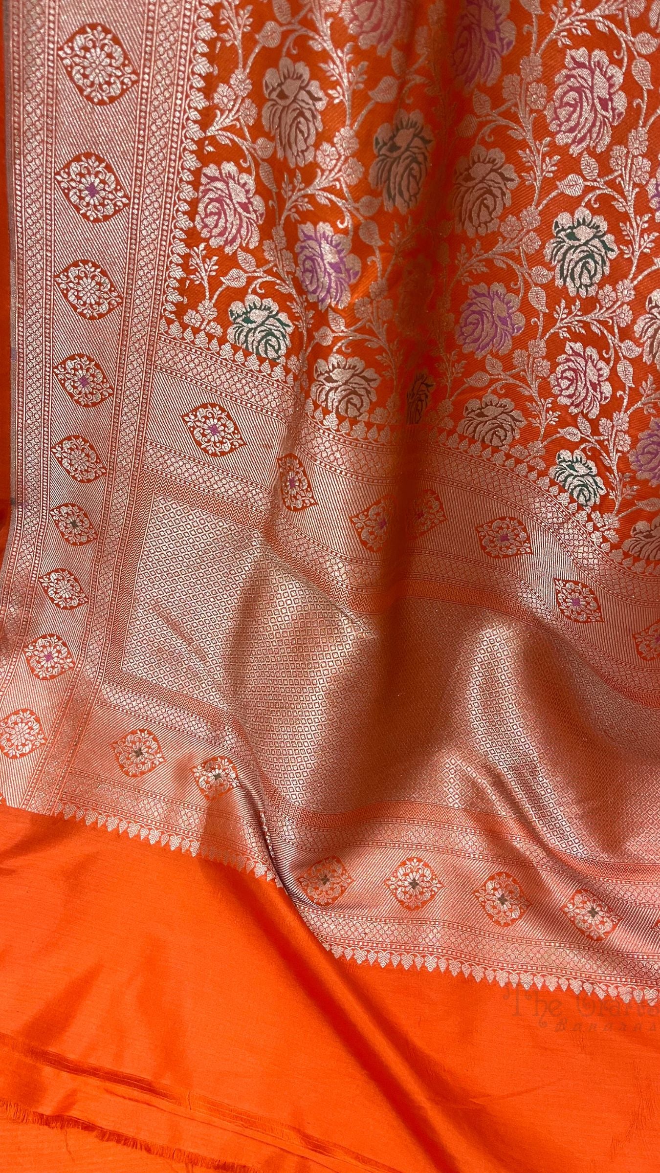 Pure Katan Silk Handloom Banarasi Saree - Tanchui Brocade Meena