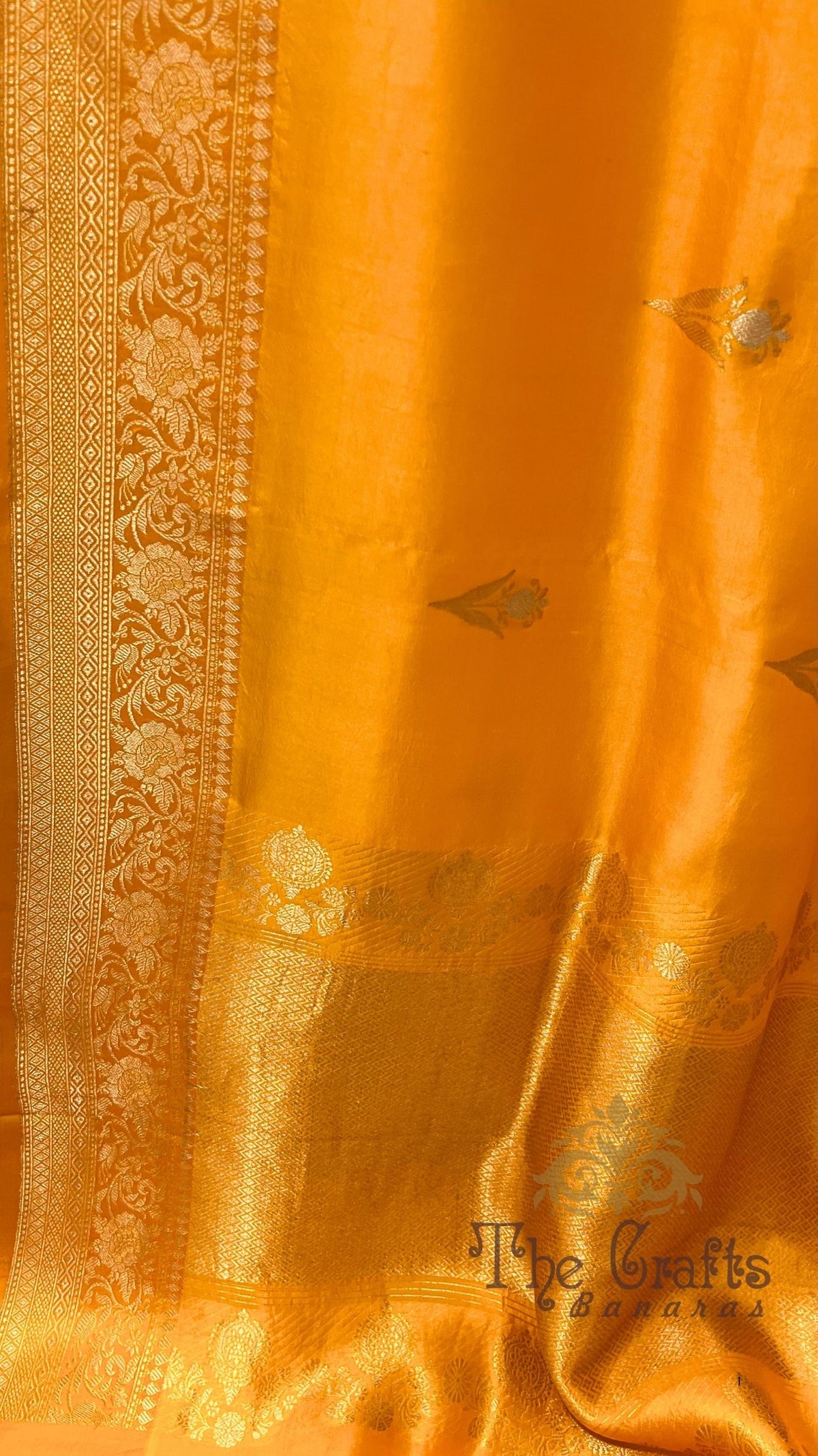 Pure Mango Silk Handloom Banarasi Saree