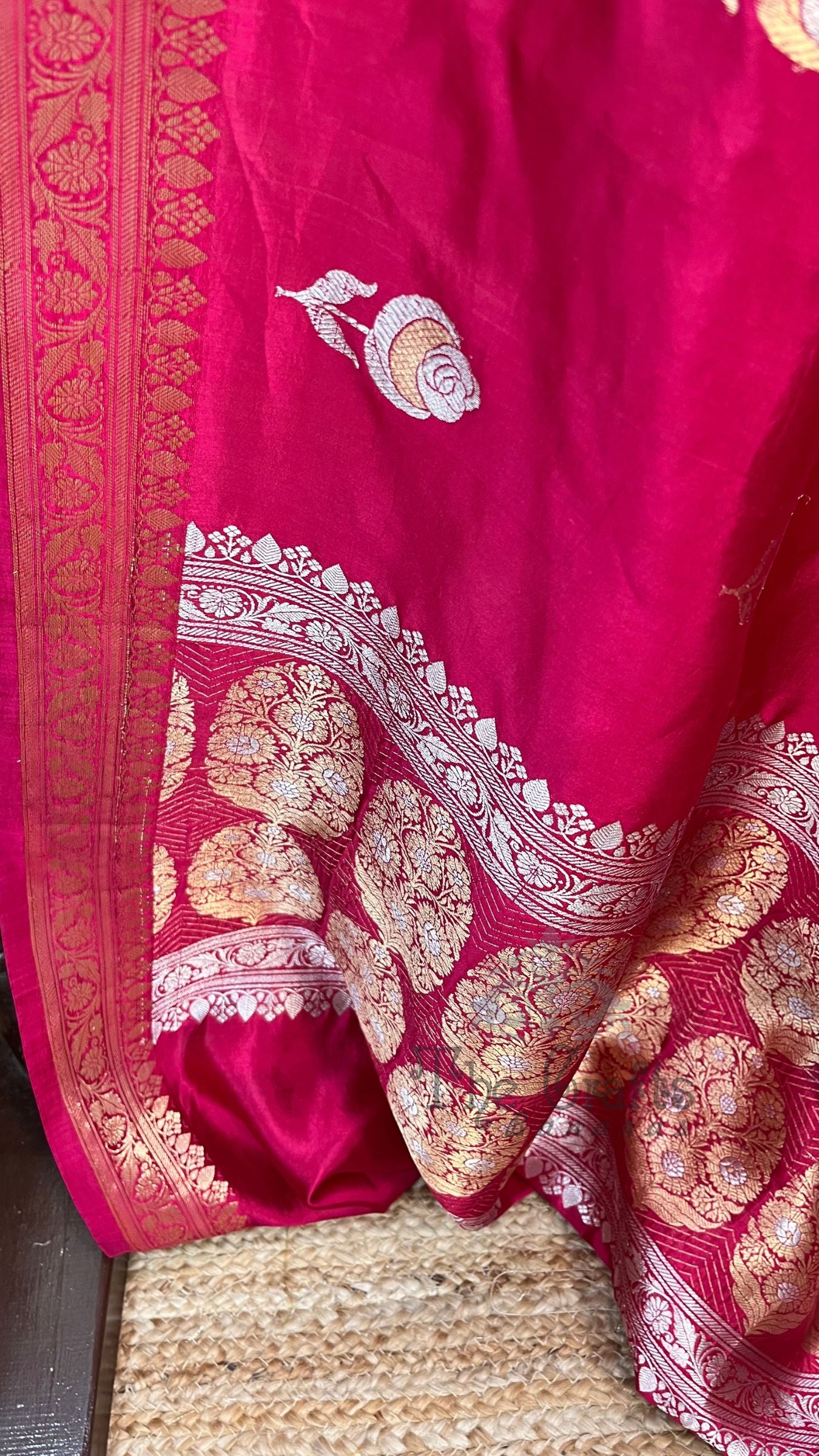 Pure Mango Silk Handloom Banarasi Saree