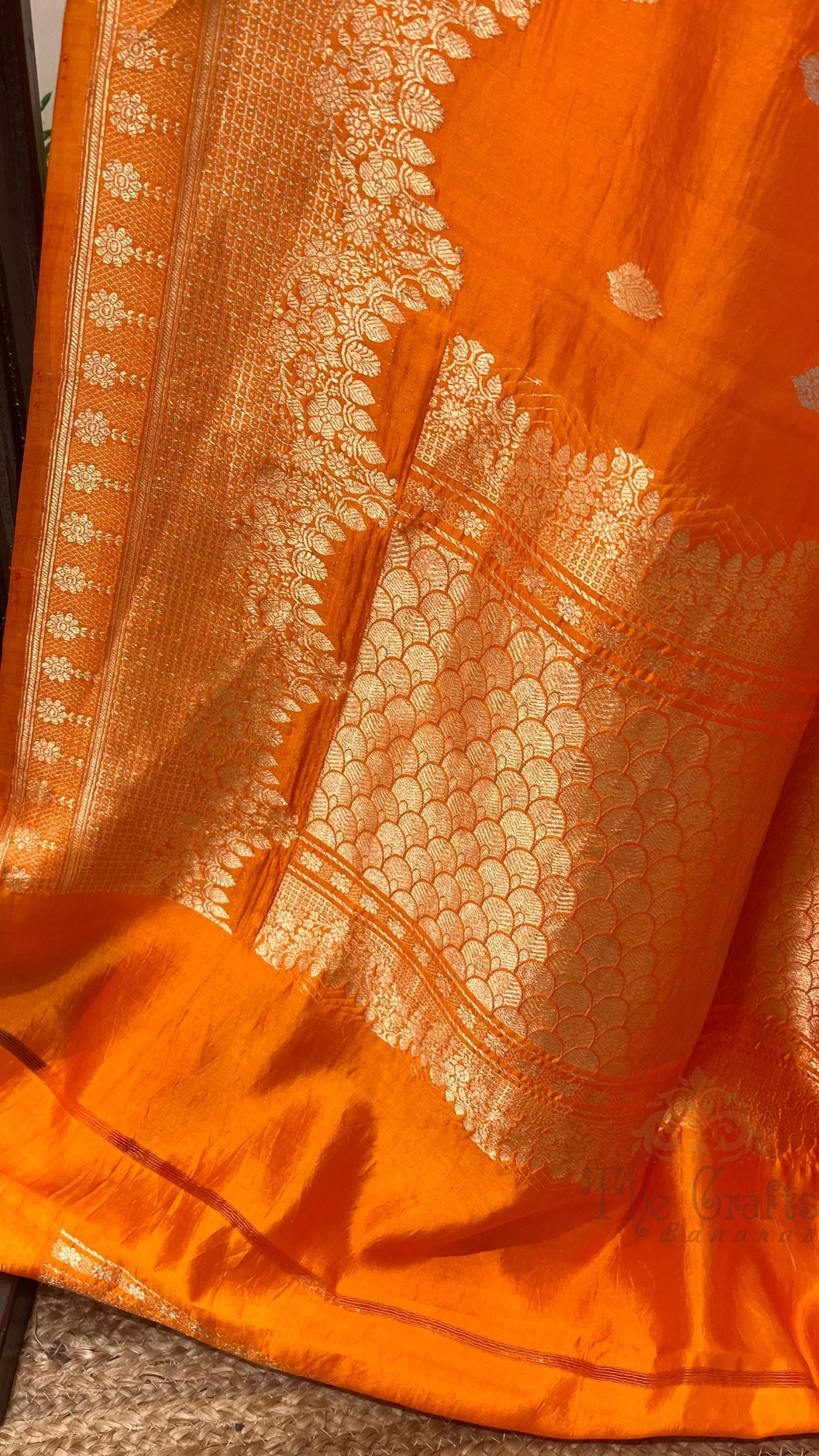 Pure Mango Silk Handloom Banarasi Saree