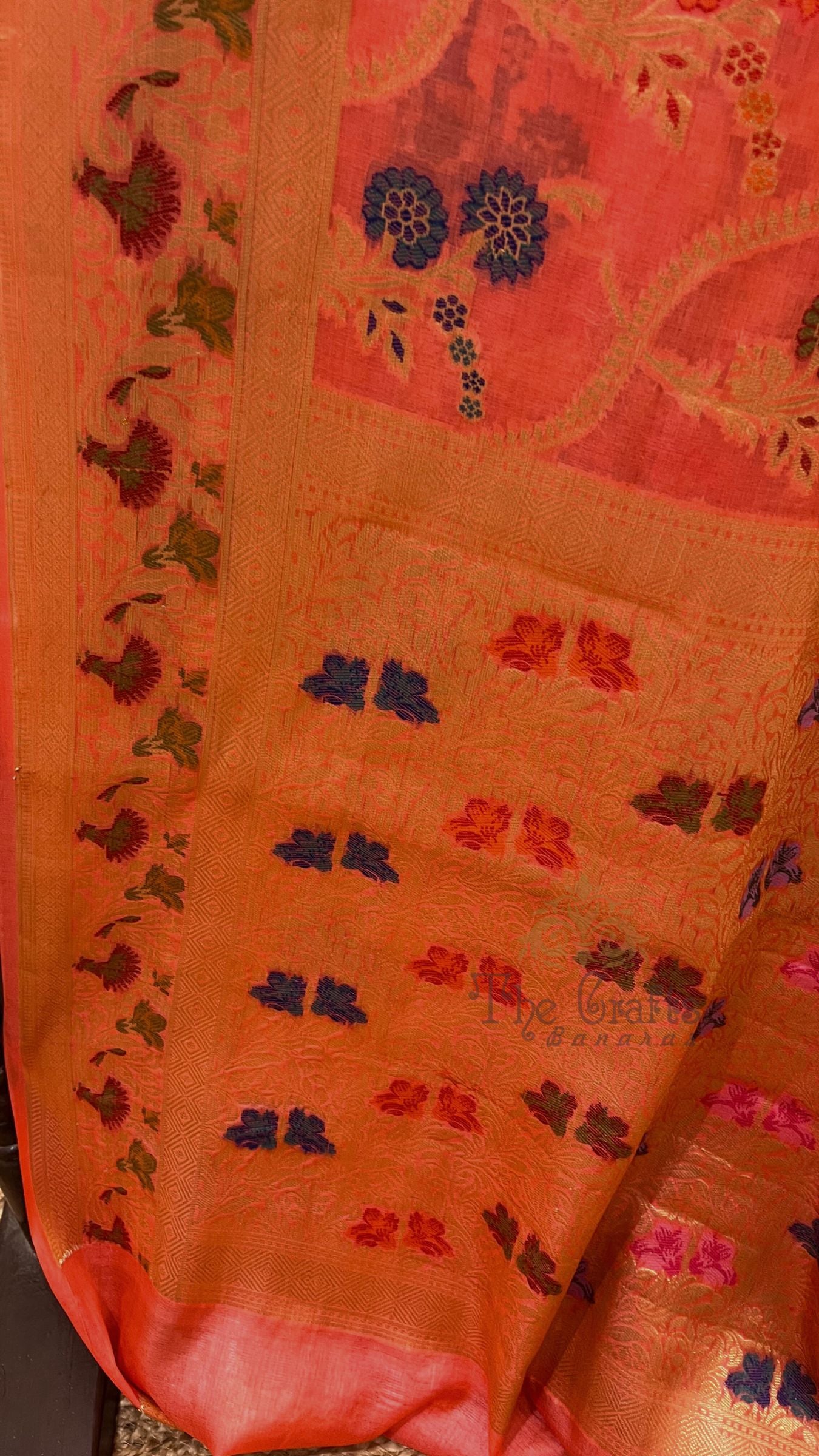 Pure Tussar Silk Banarasi Saree