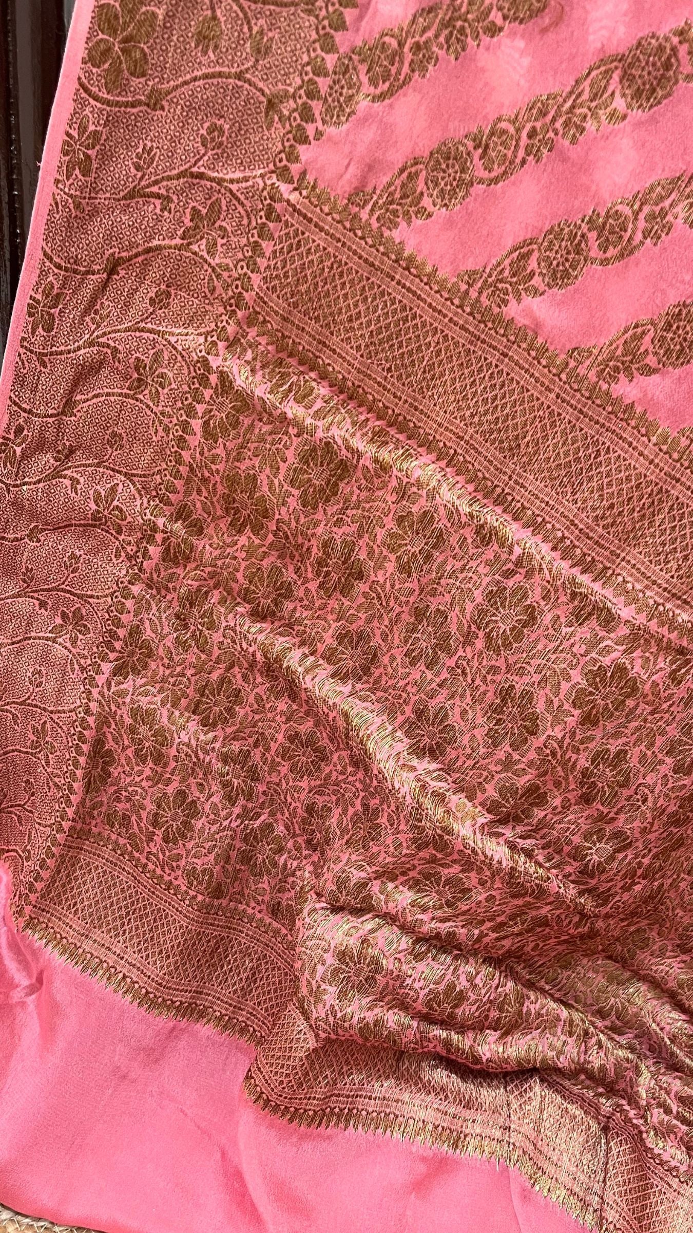 Pure Khaddi Chiffon Banarasi Saree