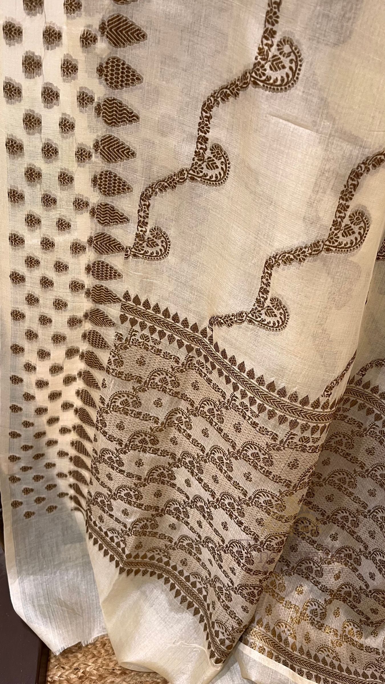 Pure Tussar Silk Banarasi Saree