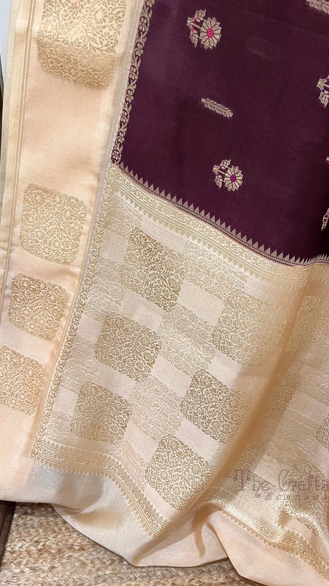 Pure Dupion Silk Banarasi Saree