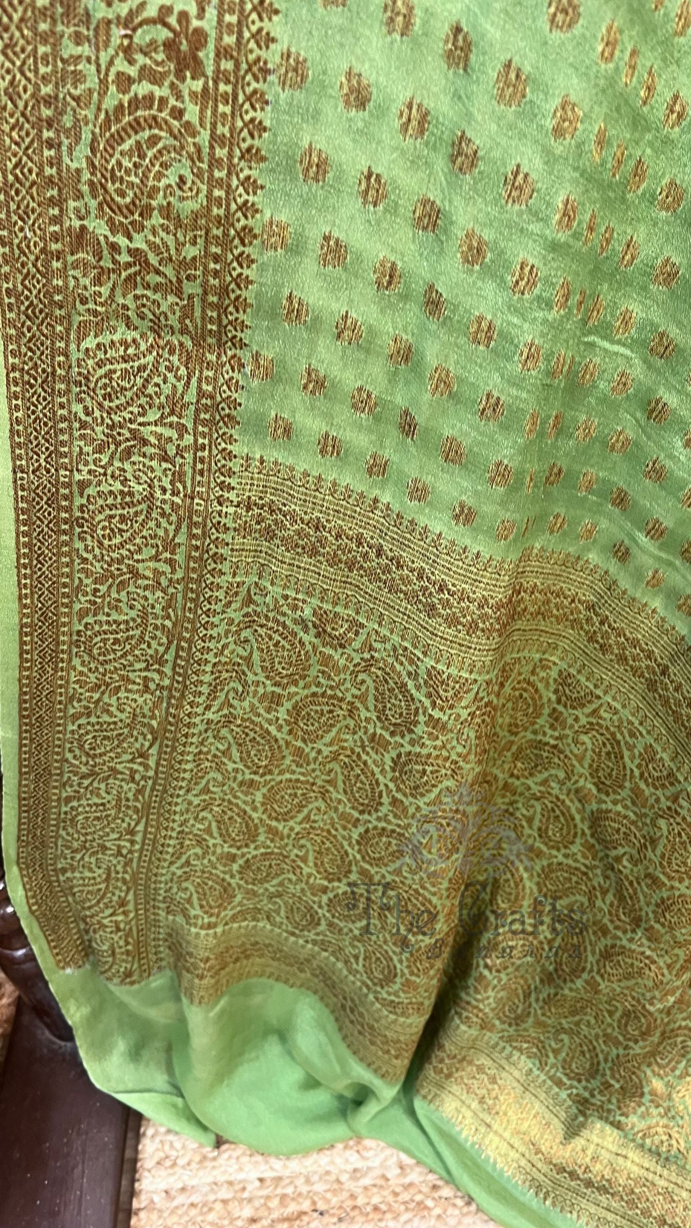Pure Khaddi Chiffon Banarasi Saree