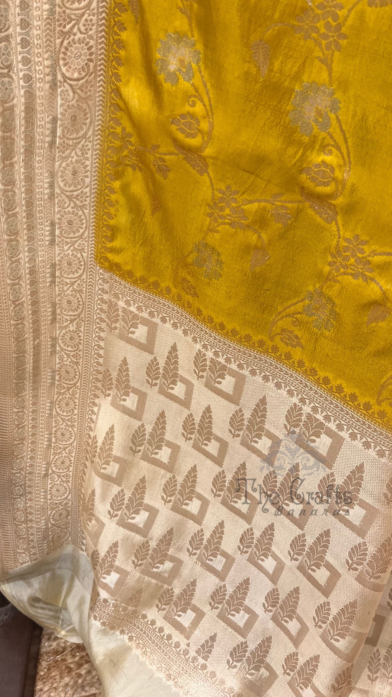 Pure Mango Silk Banarasi Saree