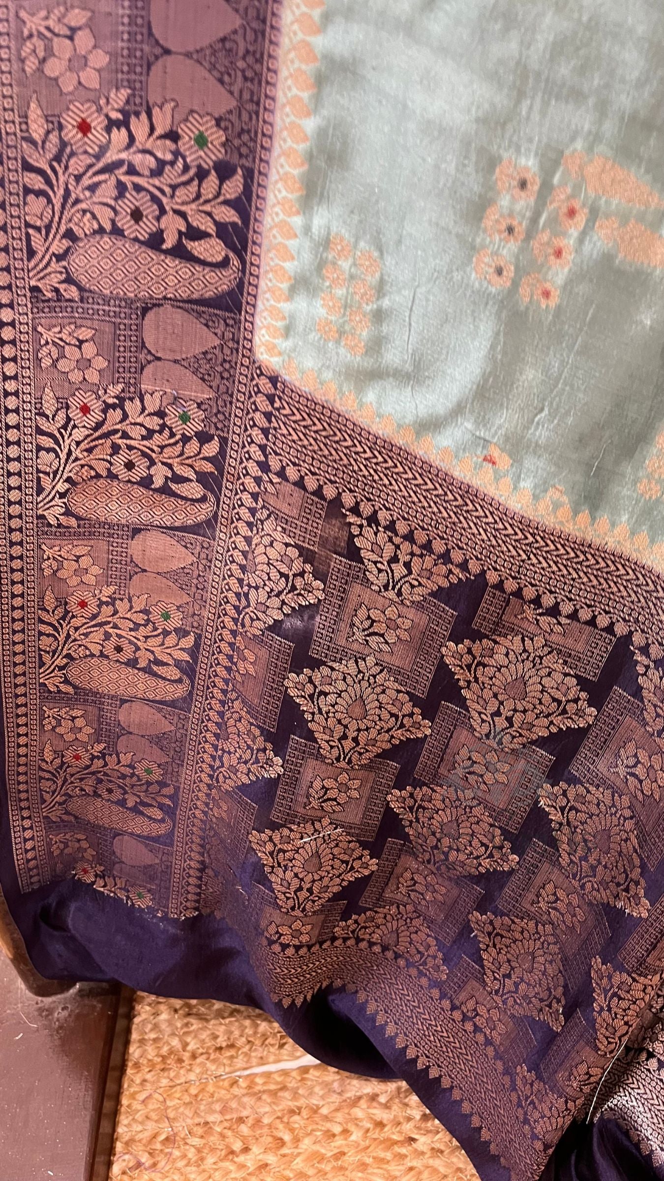 Pure Mango Silk Banarasi Saree