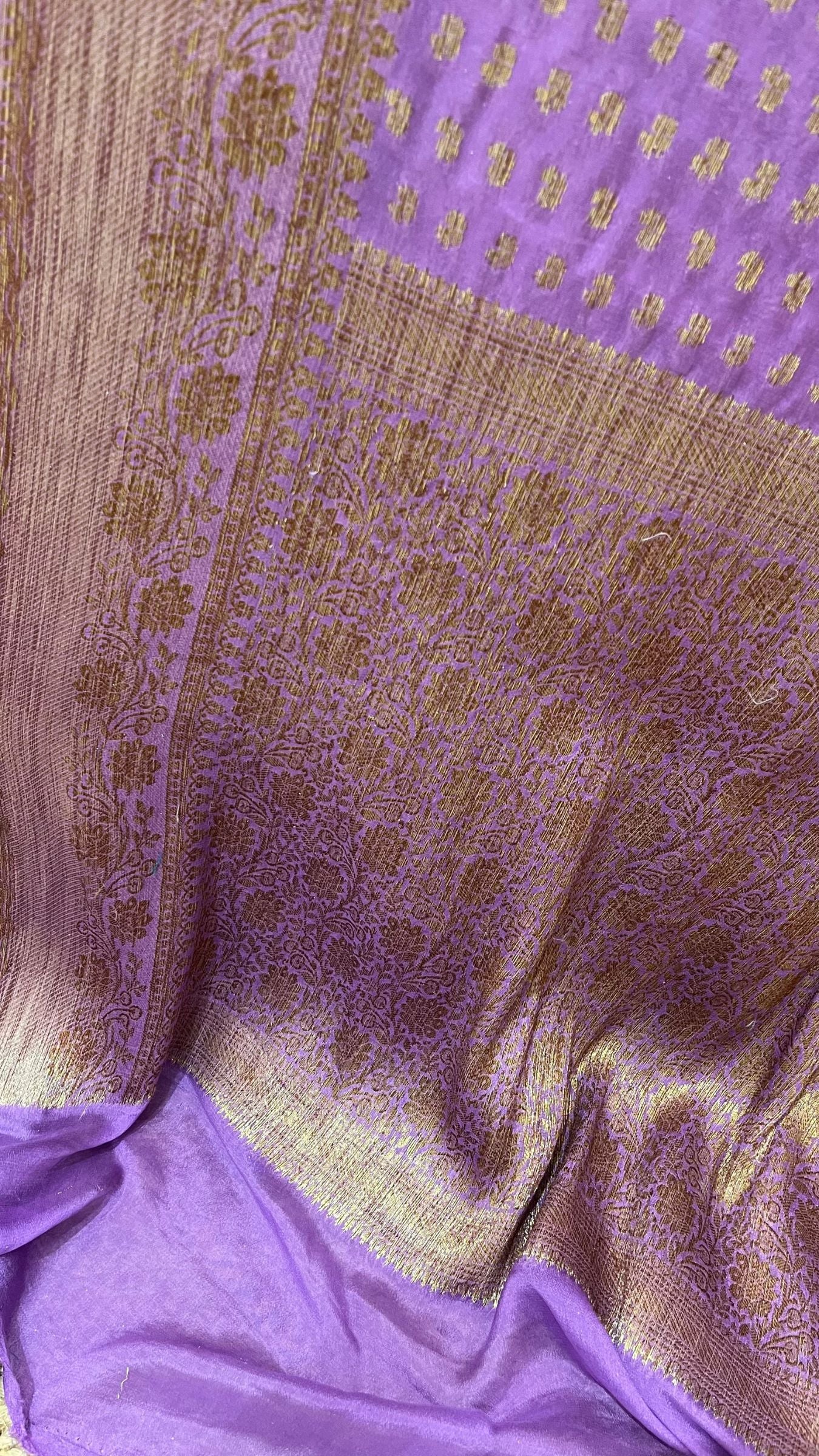 Pure Khaddi Chiffon Banarasi Saree