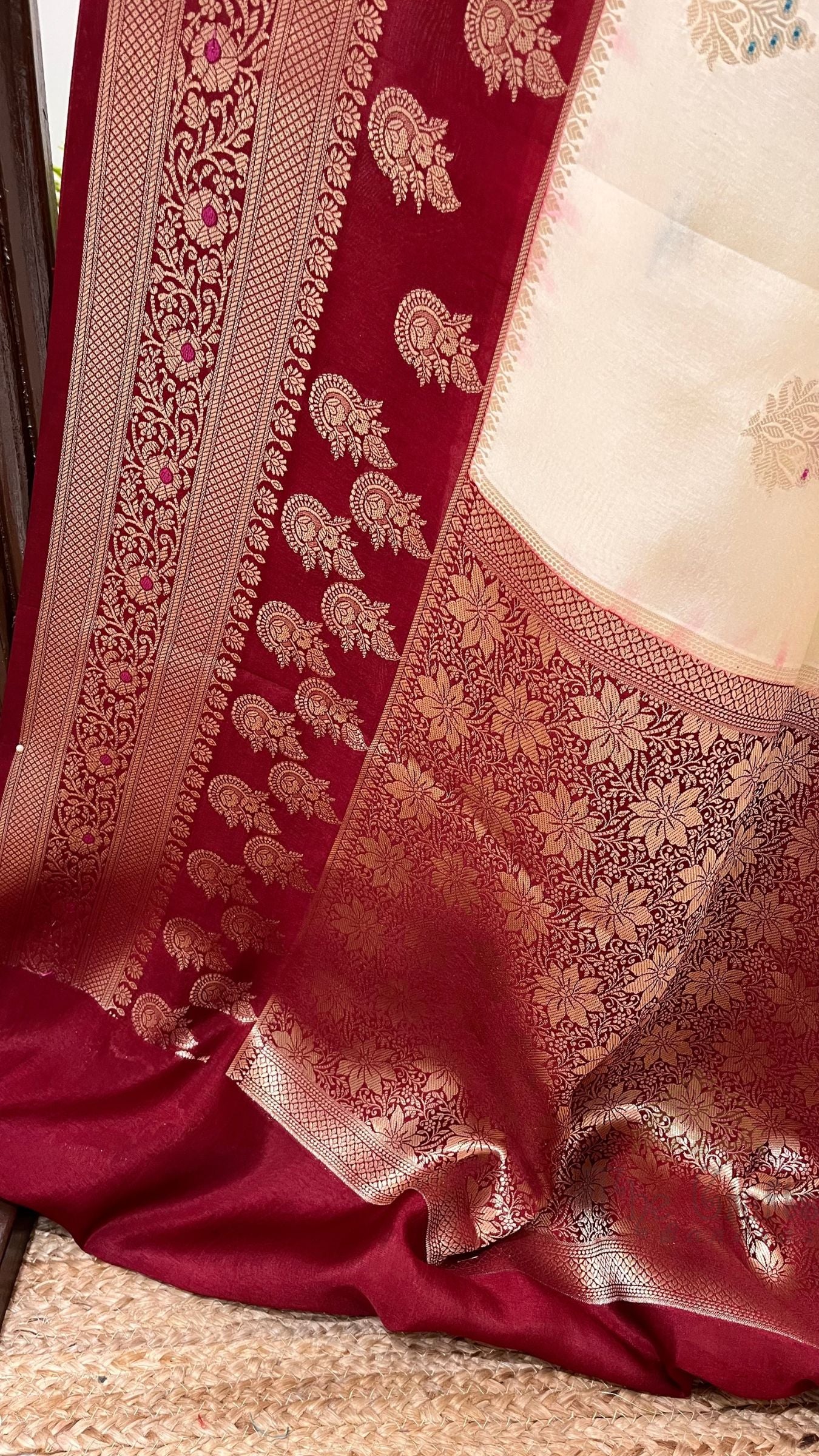 Pure Dupion Silk Banarasi Saree