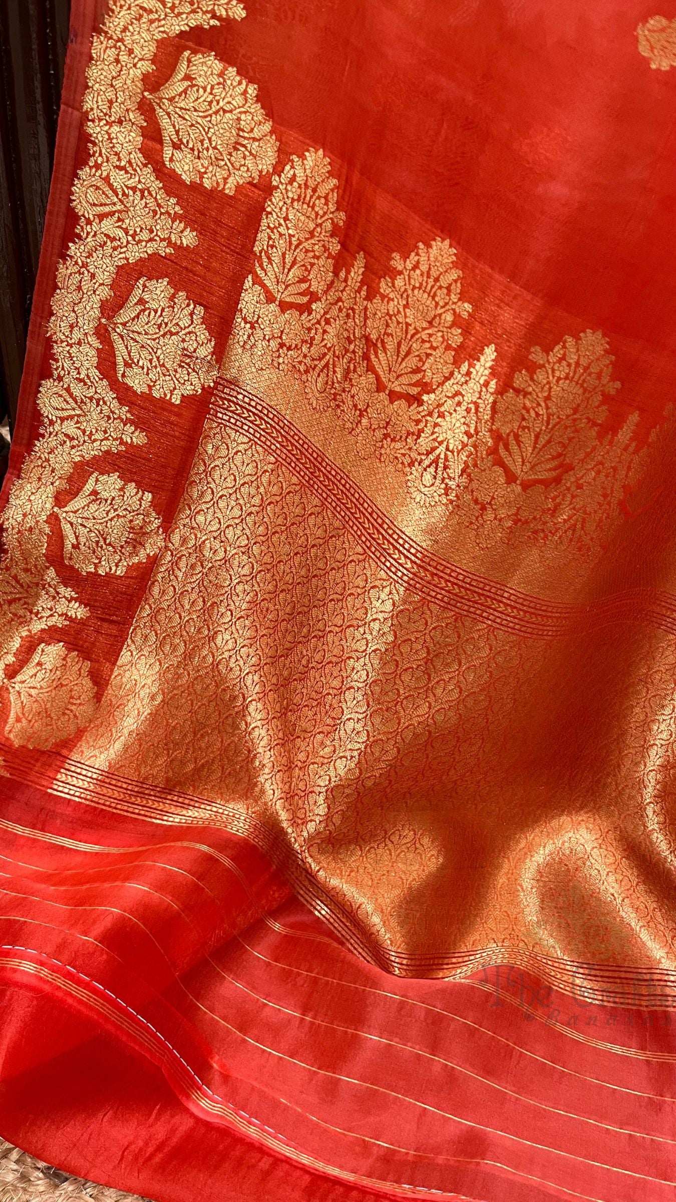 Pure Kora Silk Handloom Banarasi Saree