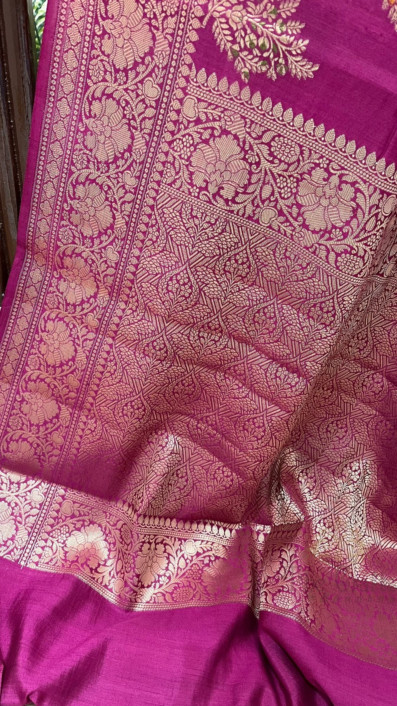 Pure Chiniya Silk Banarasi Saree
