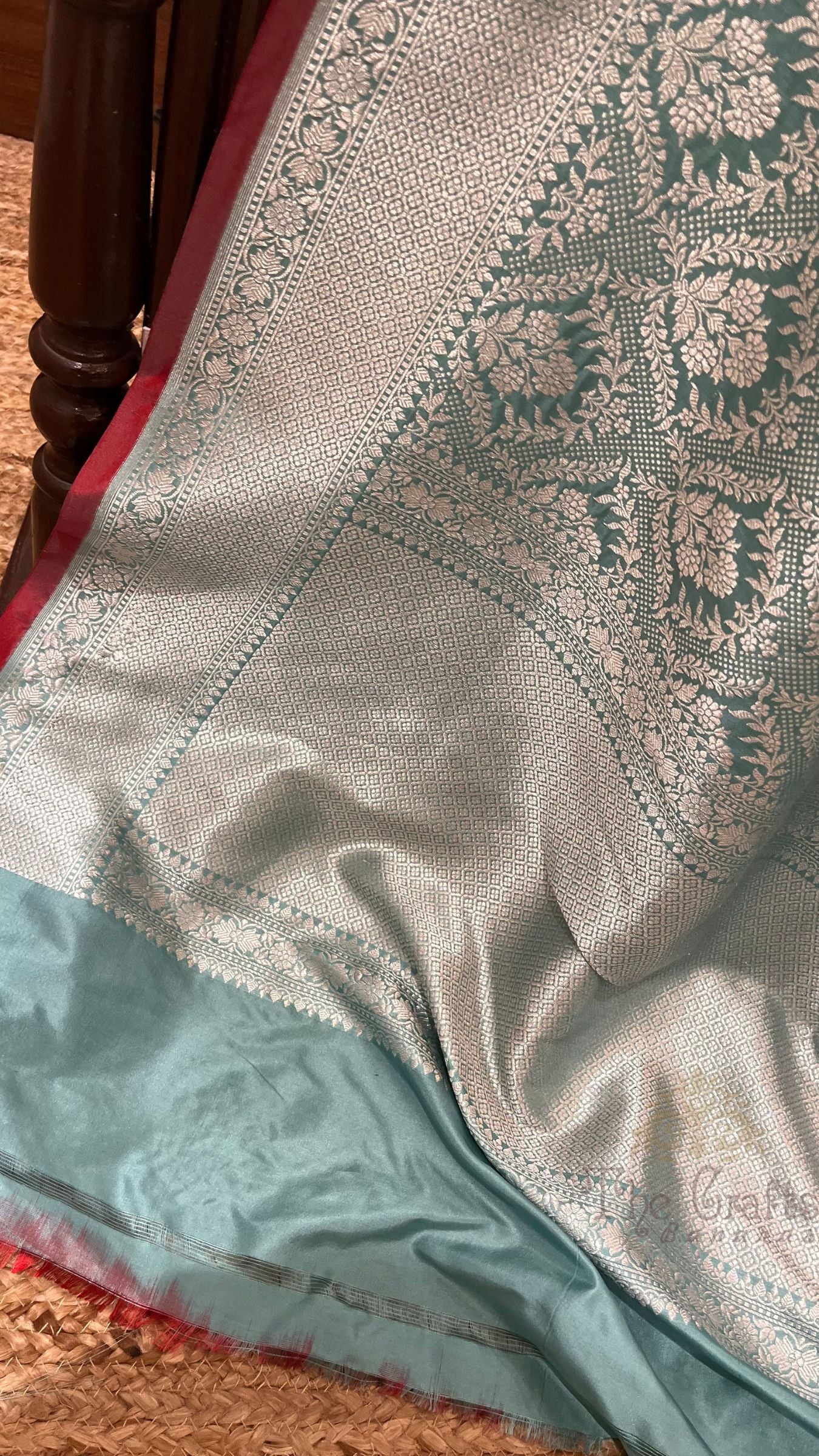Pure Katan Silk Handloom Banarasi Saree - Tanchui Brocade