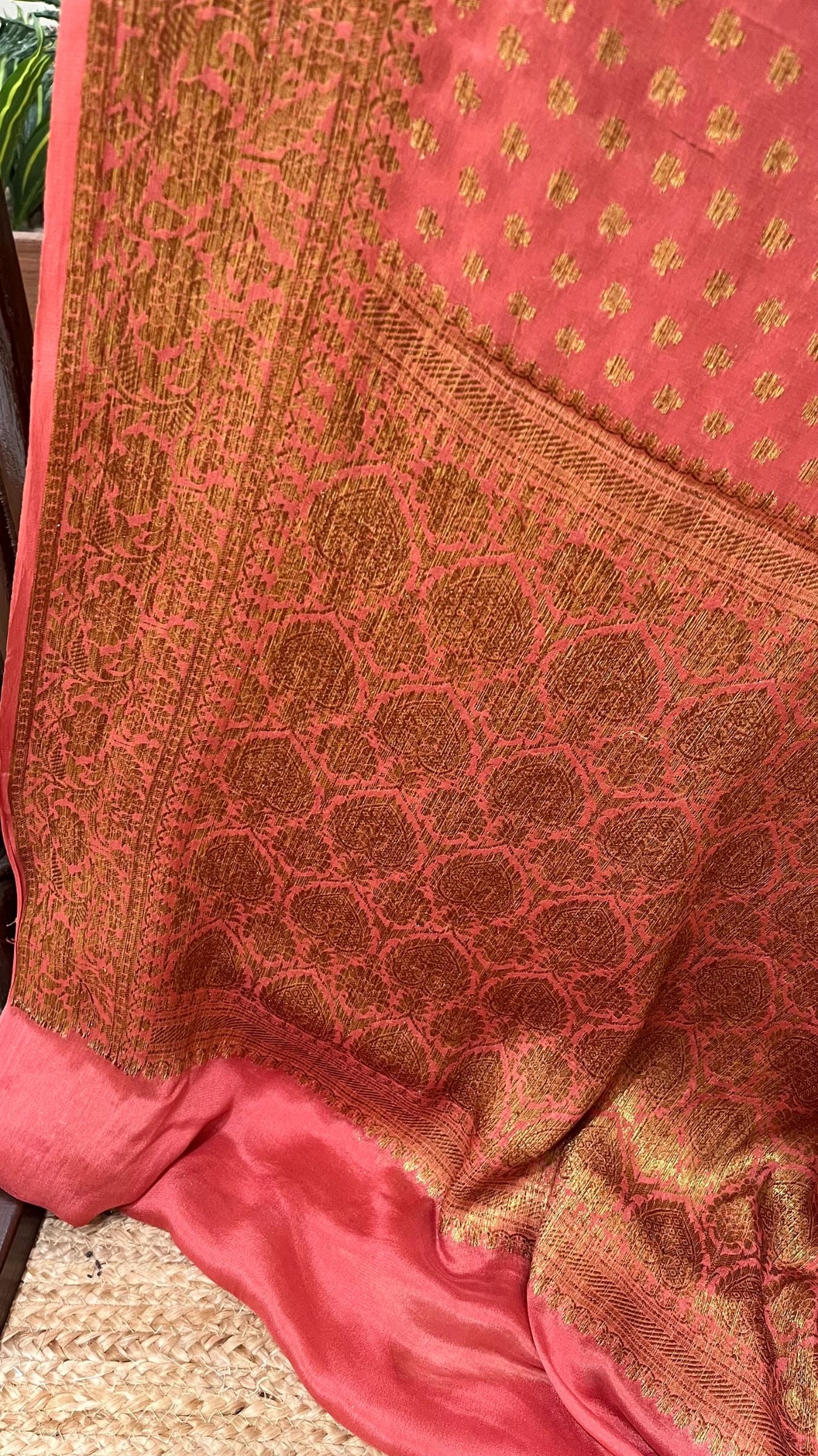 Pure Khaddi Chiffon Banarasi Saree