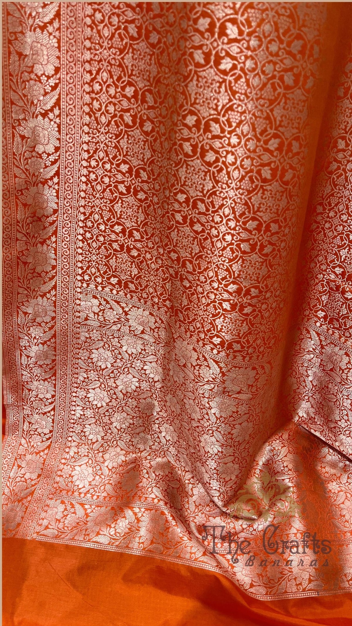 Pure Katan Silk Handloom Banarasi Saree - Tanchui Brocade