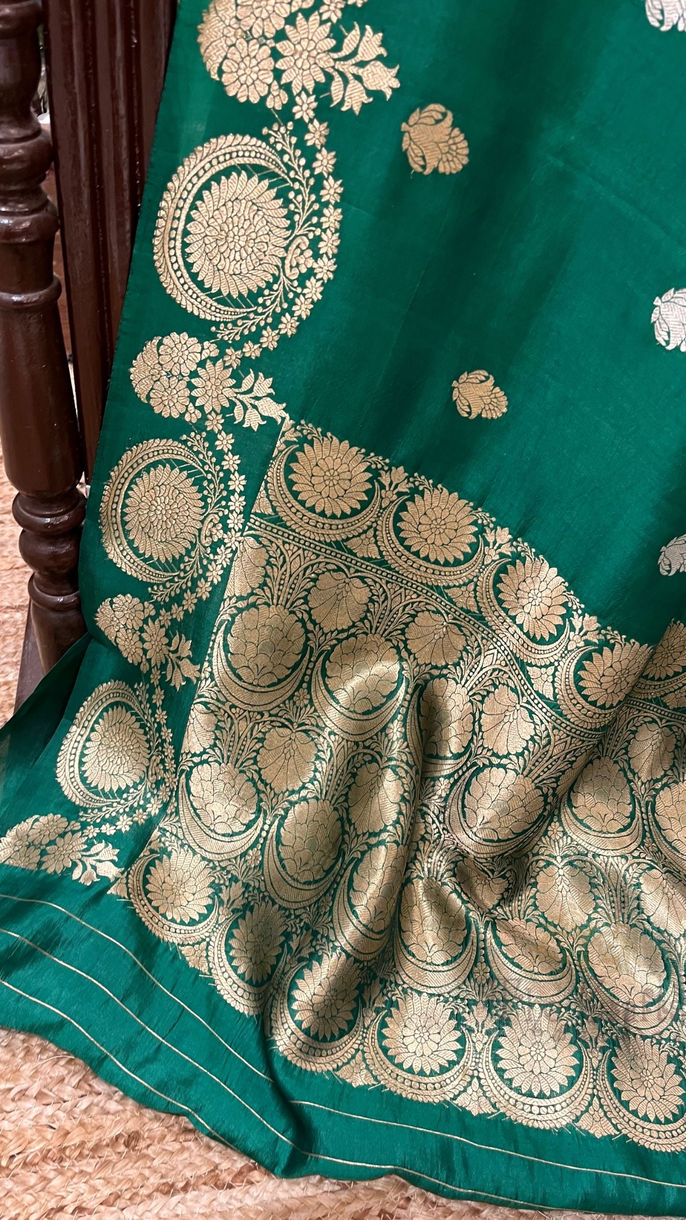 Pure Mango Silk Handloom Banarasi Saree