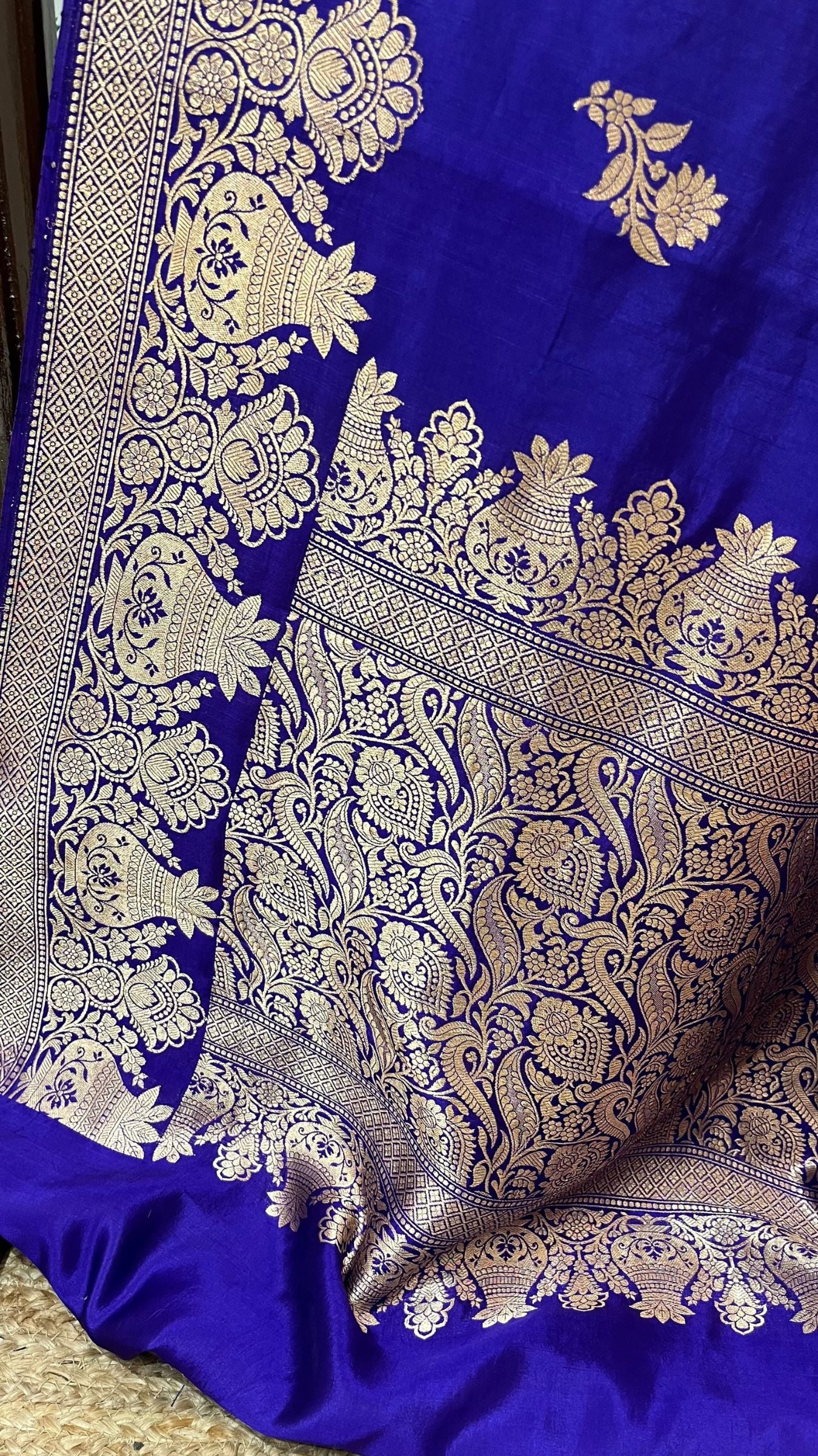 Pure Mango Silk Handloom Banarasi Saree